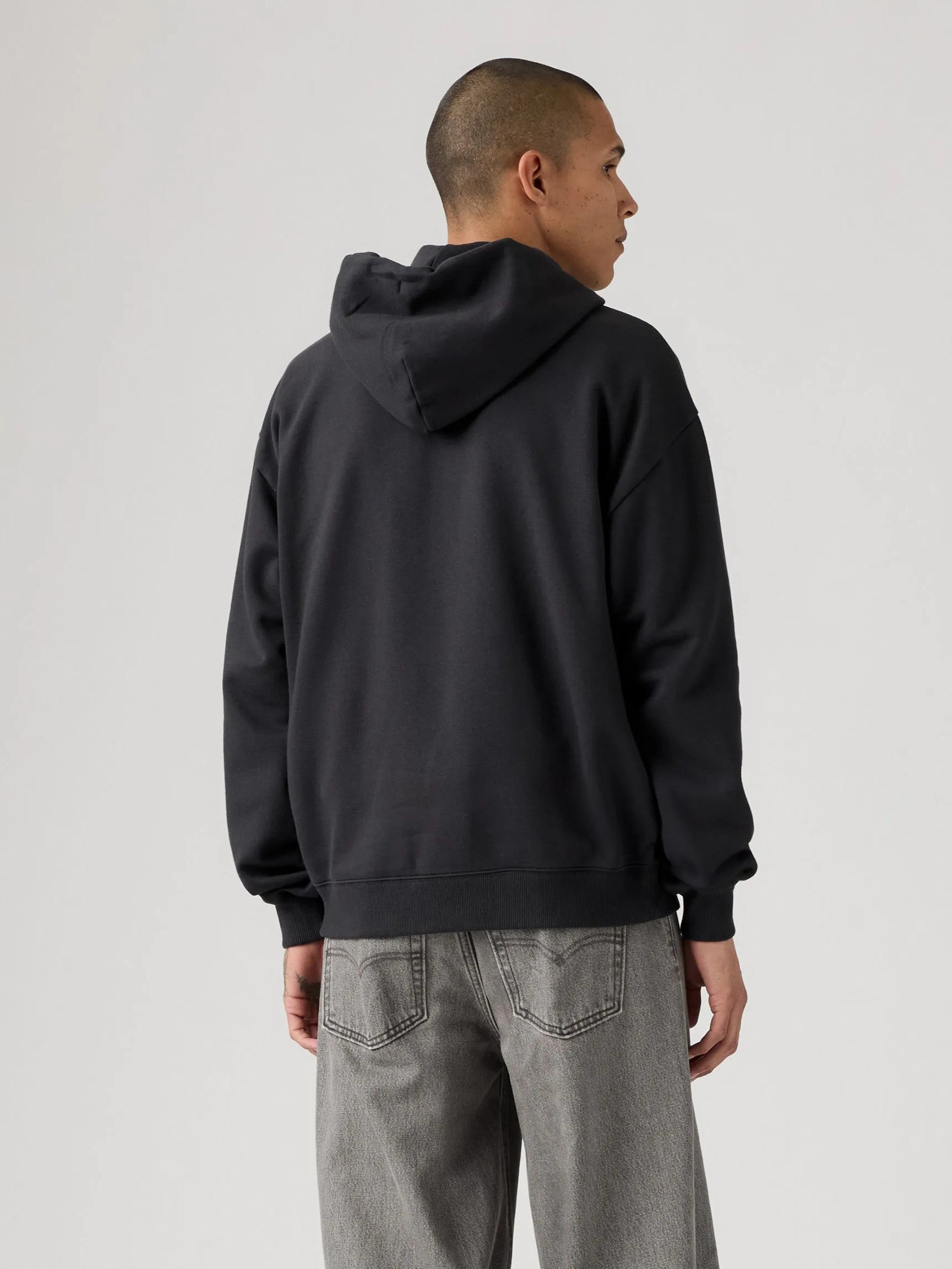 Sweat à capuche zippé Levi's pour homme, coupe carrée