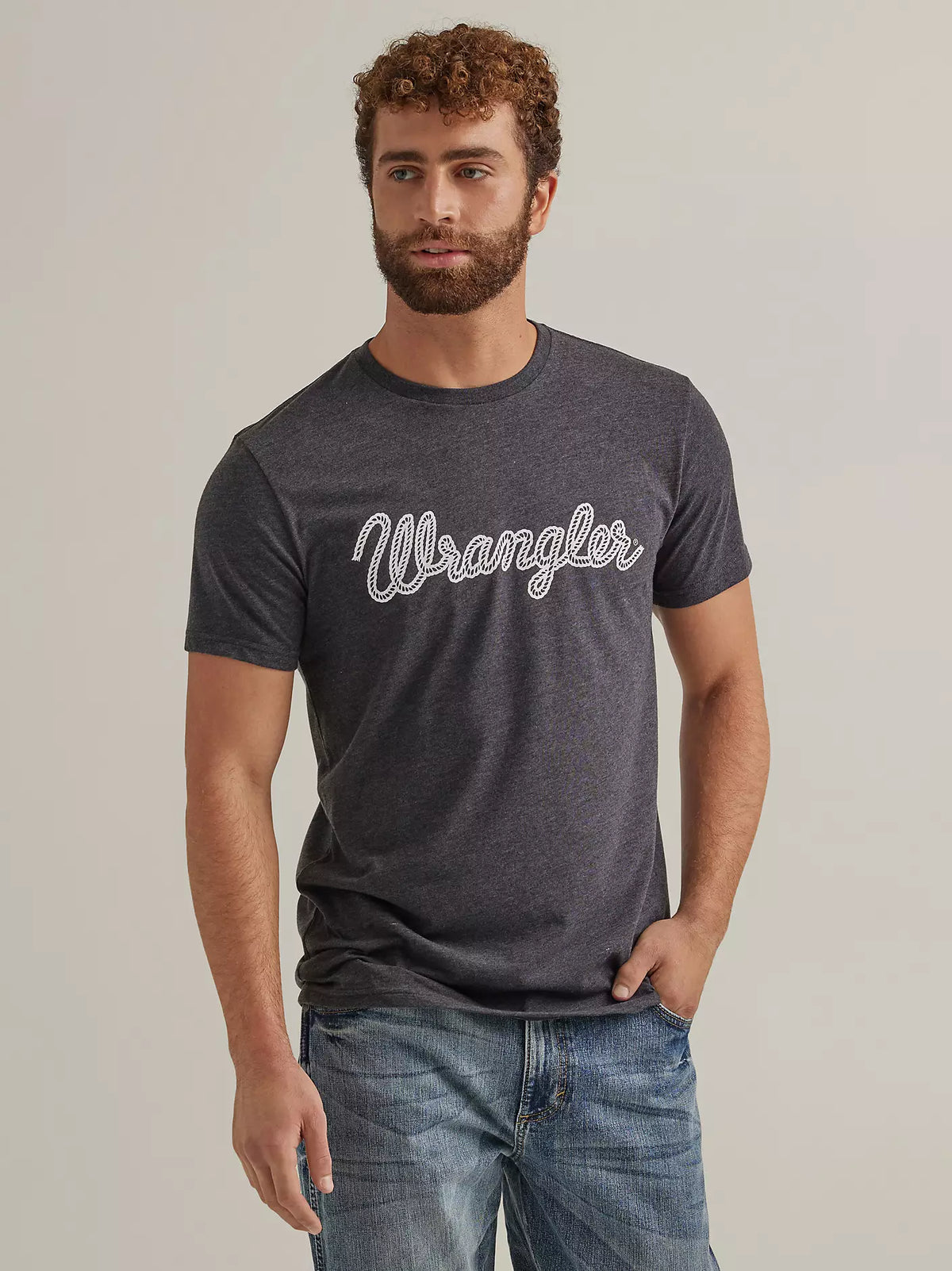 T-shirt Wrangler® pour hommes avec logo corde