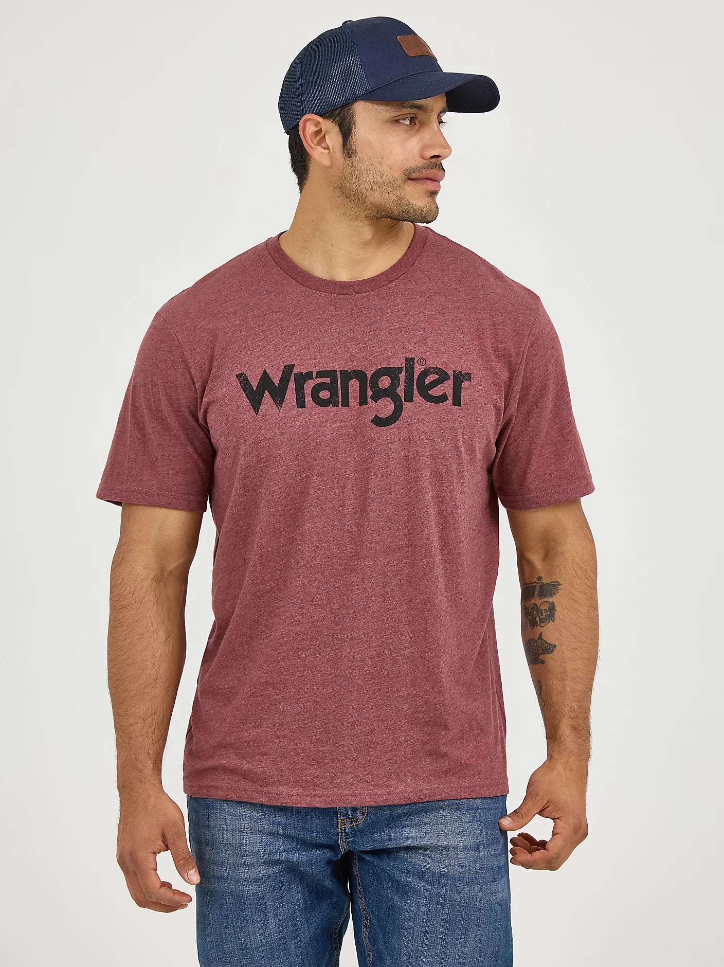 Wrangler® T-Shirt - Regular Fit - Burgundy Heather