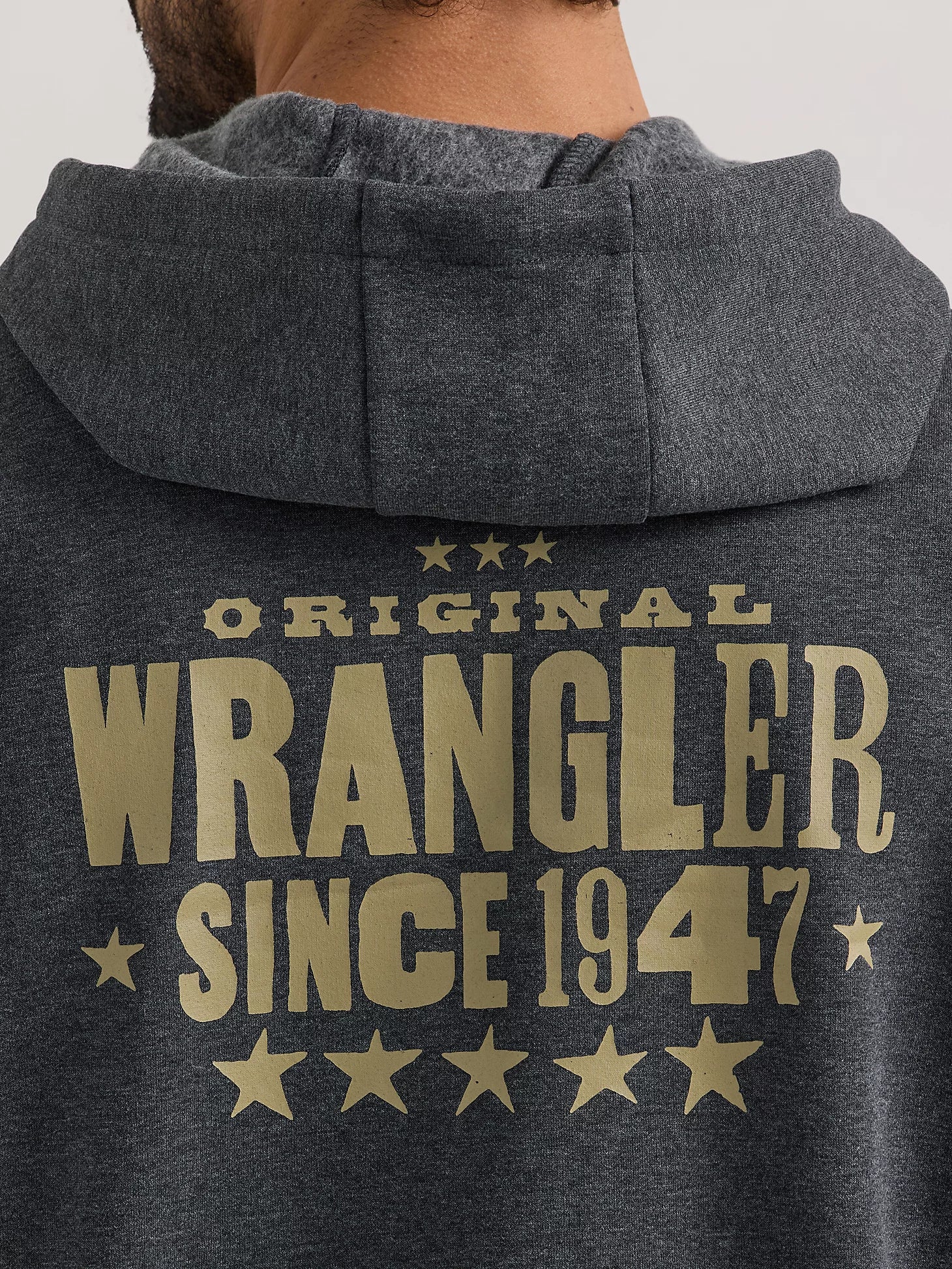 Sweat à capuche Wrangler® - Coupe standard - Noir délavé