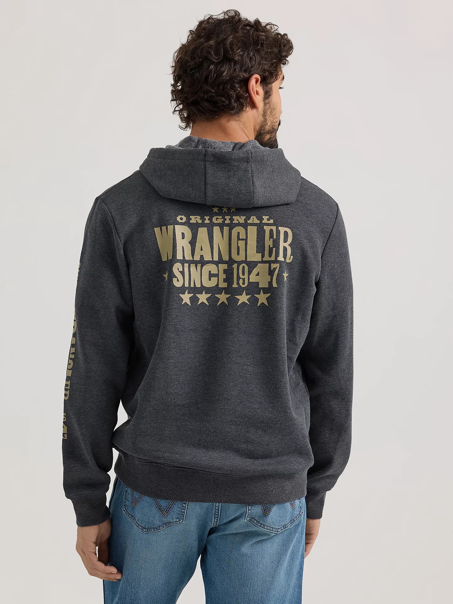Sweat à capuche Wrangler® - Coupe standard - Noir délavé
