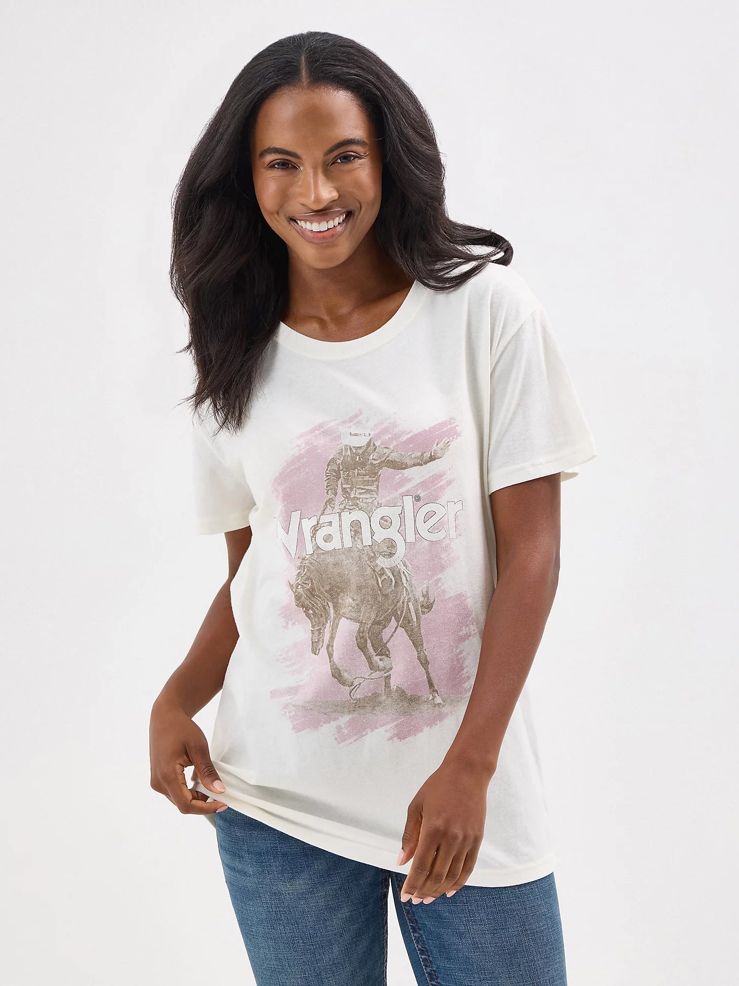 T-shirt graphique Wrangler Retro® - Coupe boyfriend - Marshmallow