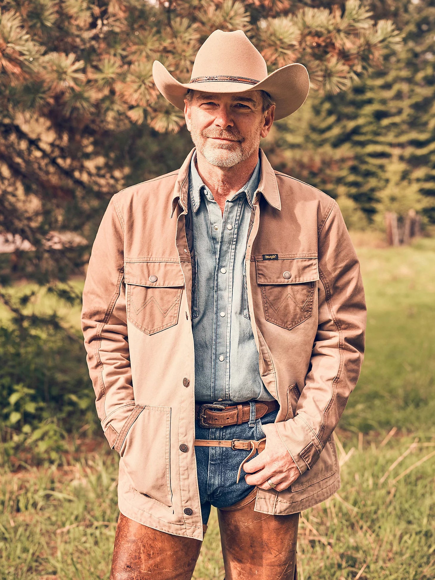 Manteau de travail en toile mixte Wrangler® - Grès