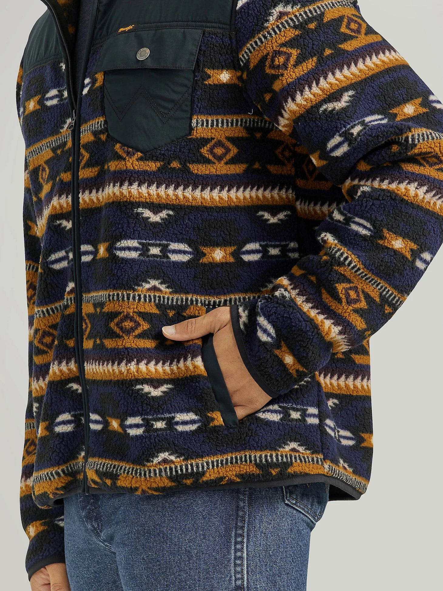 Veste zippée Wrangler® en sherpa mélangé - Desert Vibe