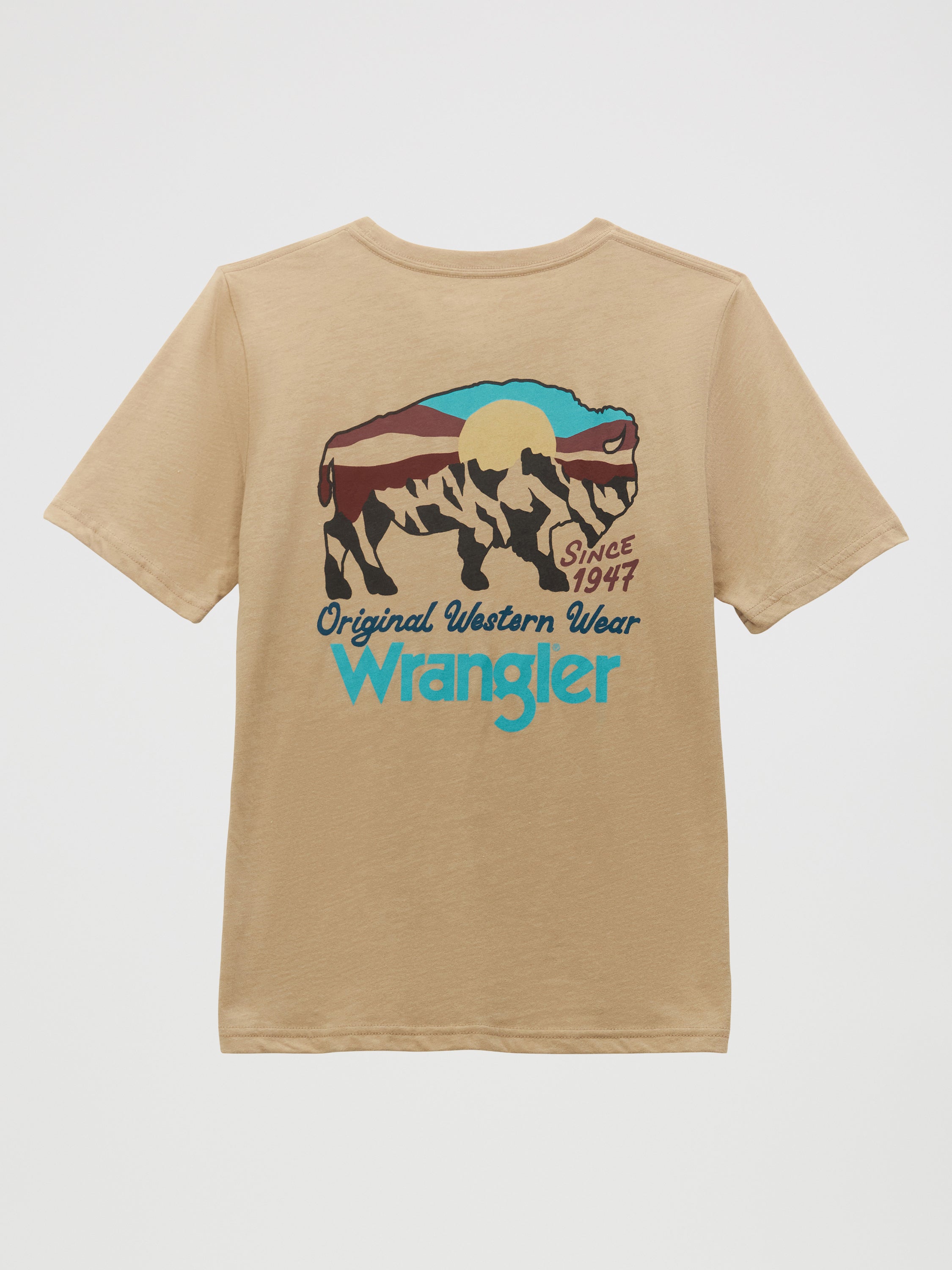 T-shirt à manches courtes Wrangler® pour garçon - Trench-Coat Heather