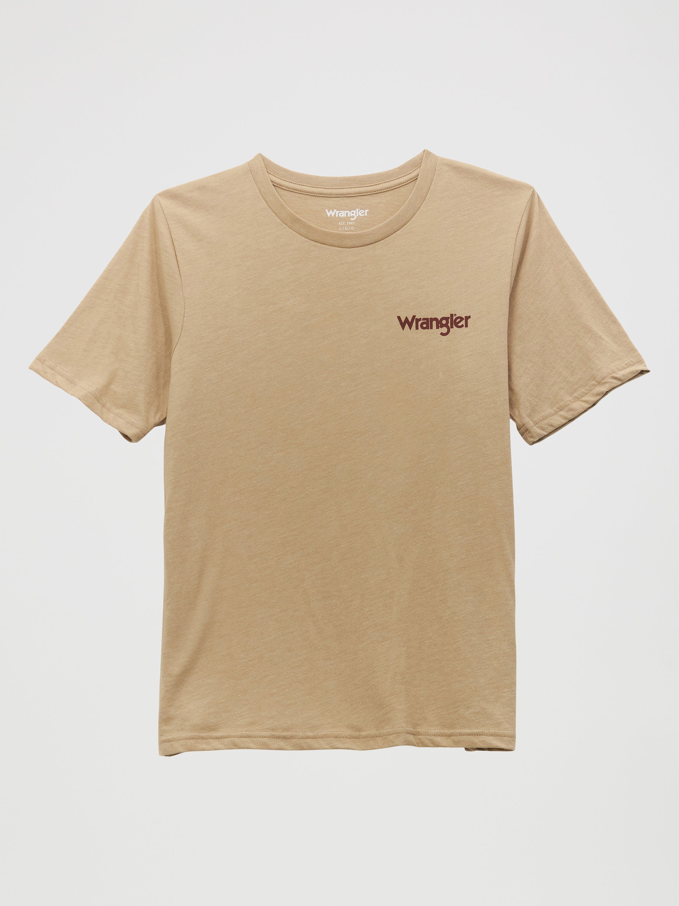 T-shirt à manches courtes Wrangler® pour garçon - Trench-Coat Heather