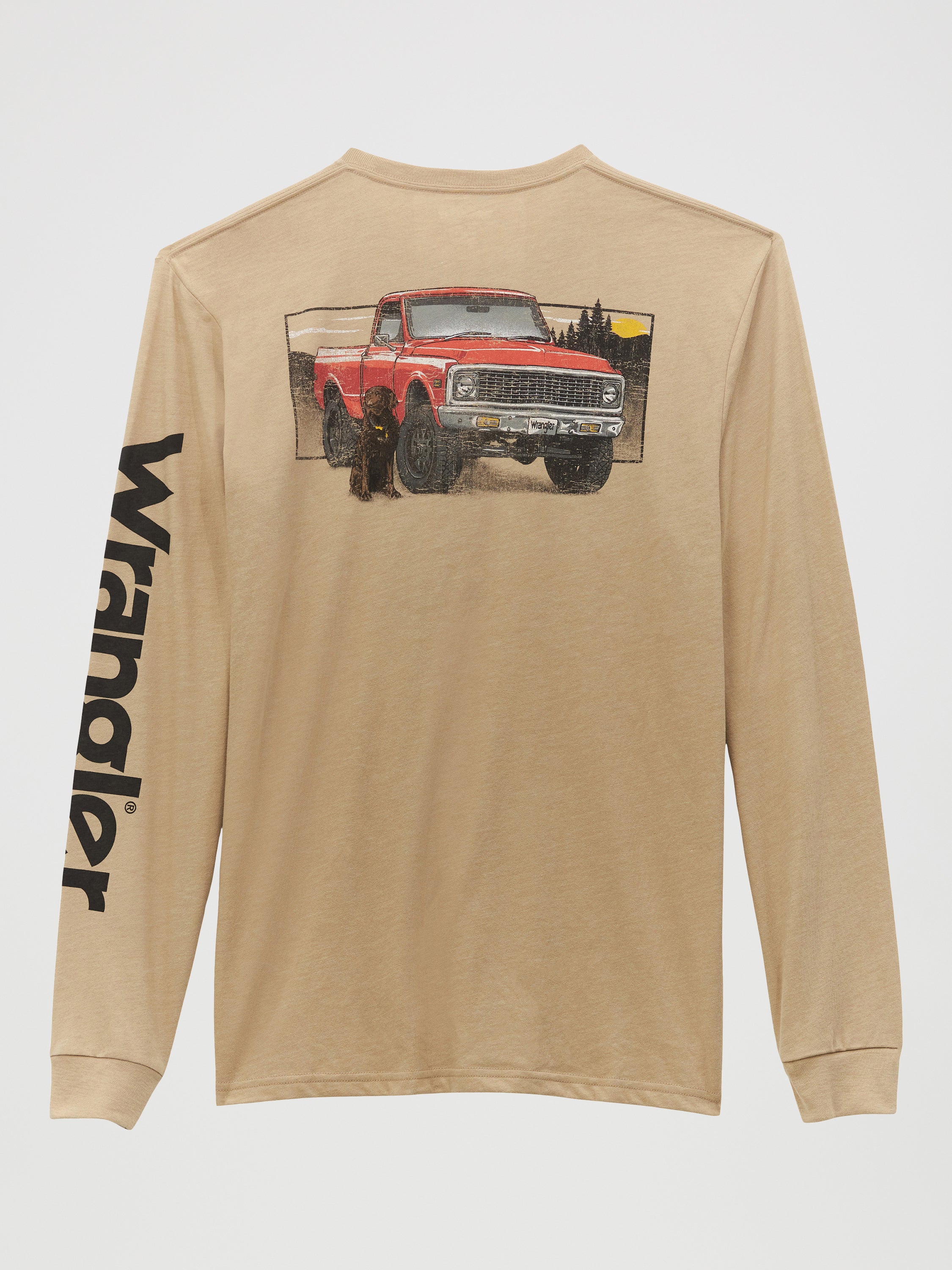 T-shirt à manches longues Wrangler® - Coupe standard - Trench Coat Heather