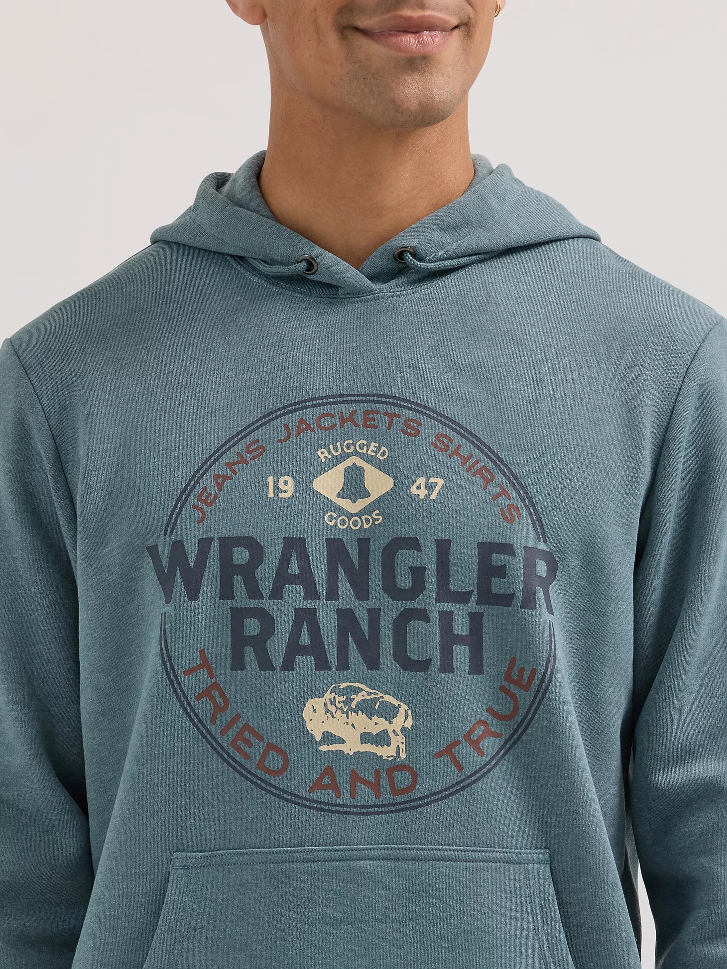 Sweat à capuche Wrangler® Western - Coupe standard - Goblin Blue