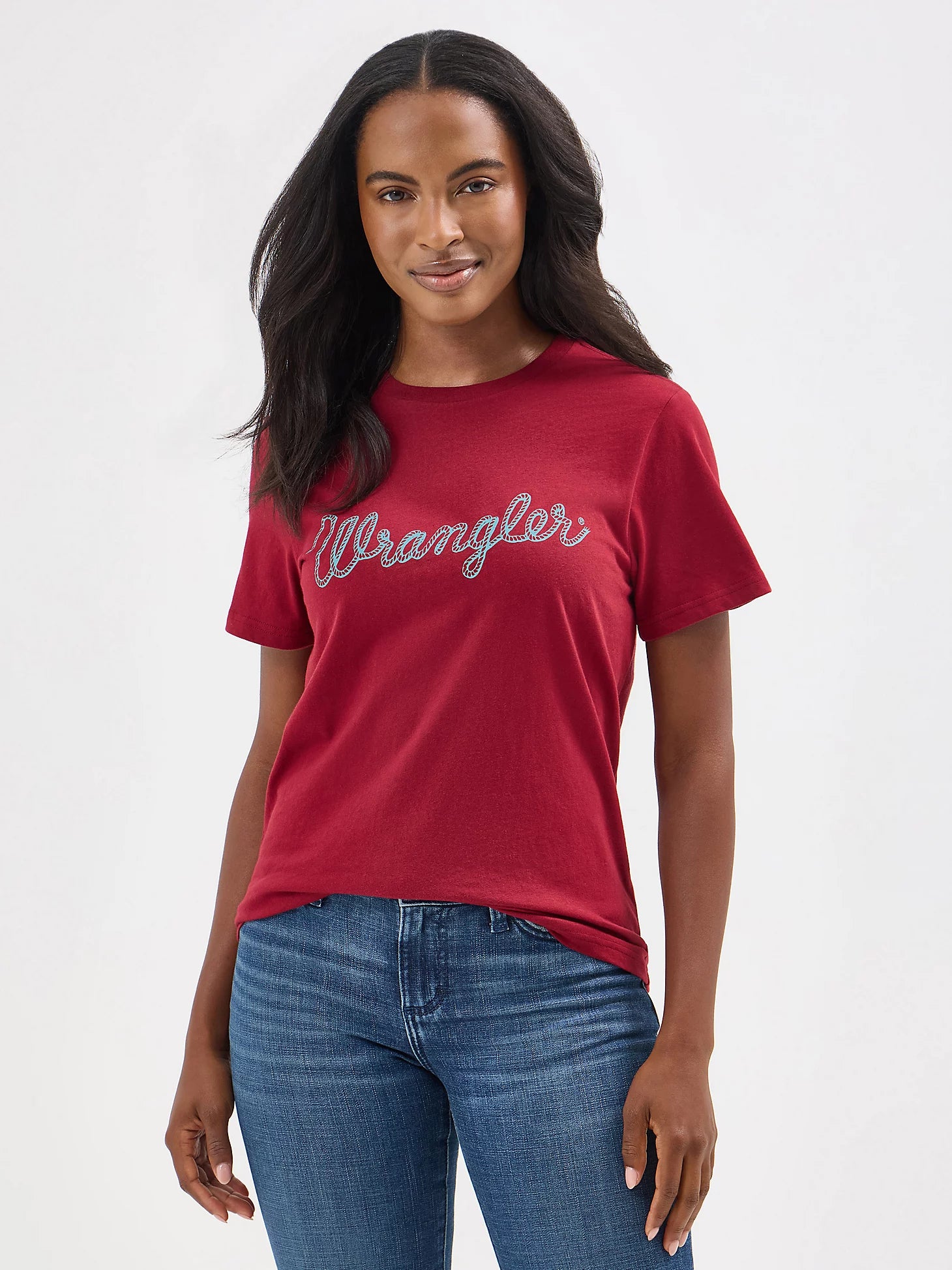 T-shirt à manches courtes Wrangler® Graphic - Coupe standard - Rouge cycliste