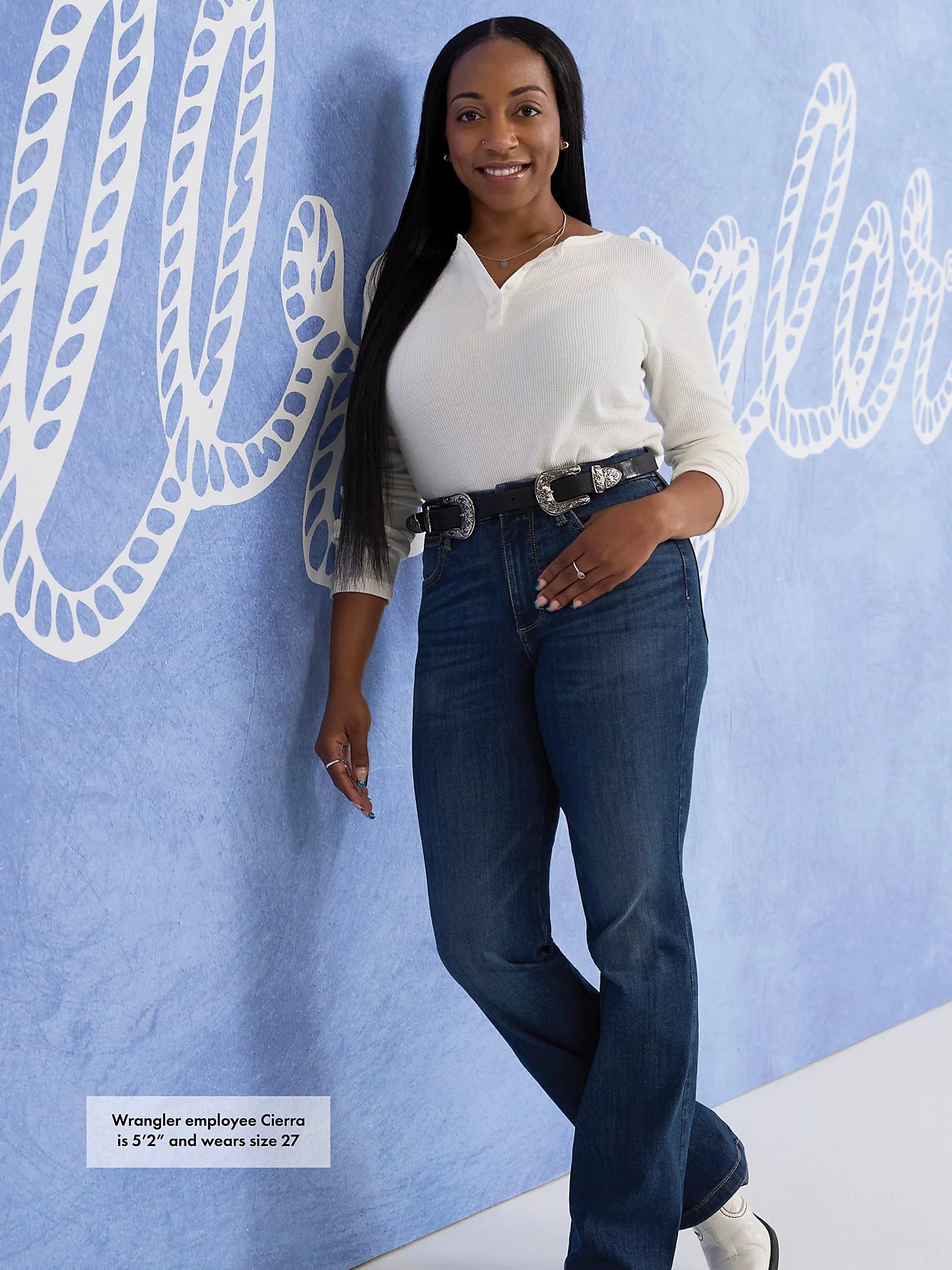 Jean bootcut Wrangler® Bespoke - Taille haute - Lacey