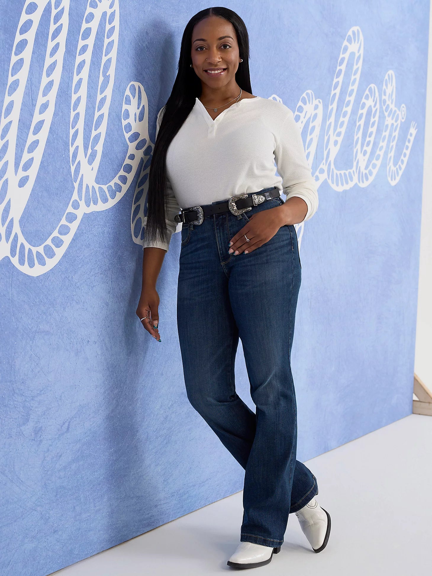 Jean bootcut Wrangler® Bespoke - Taille haute - Lacey