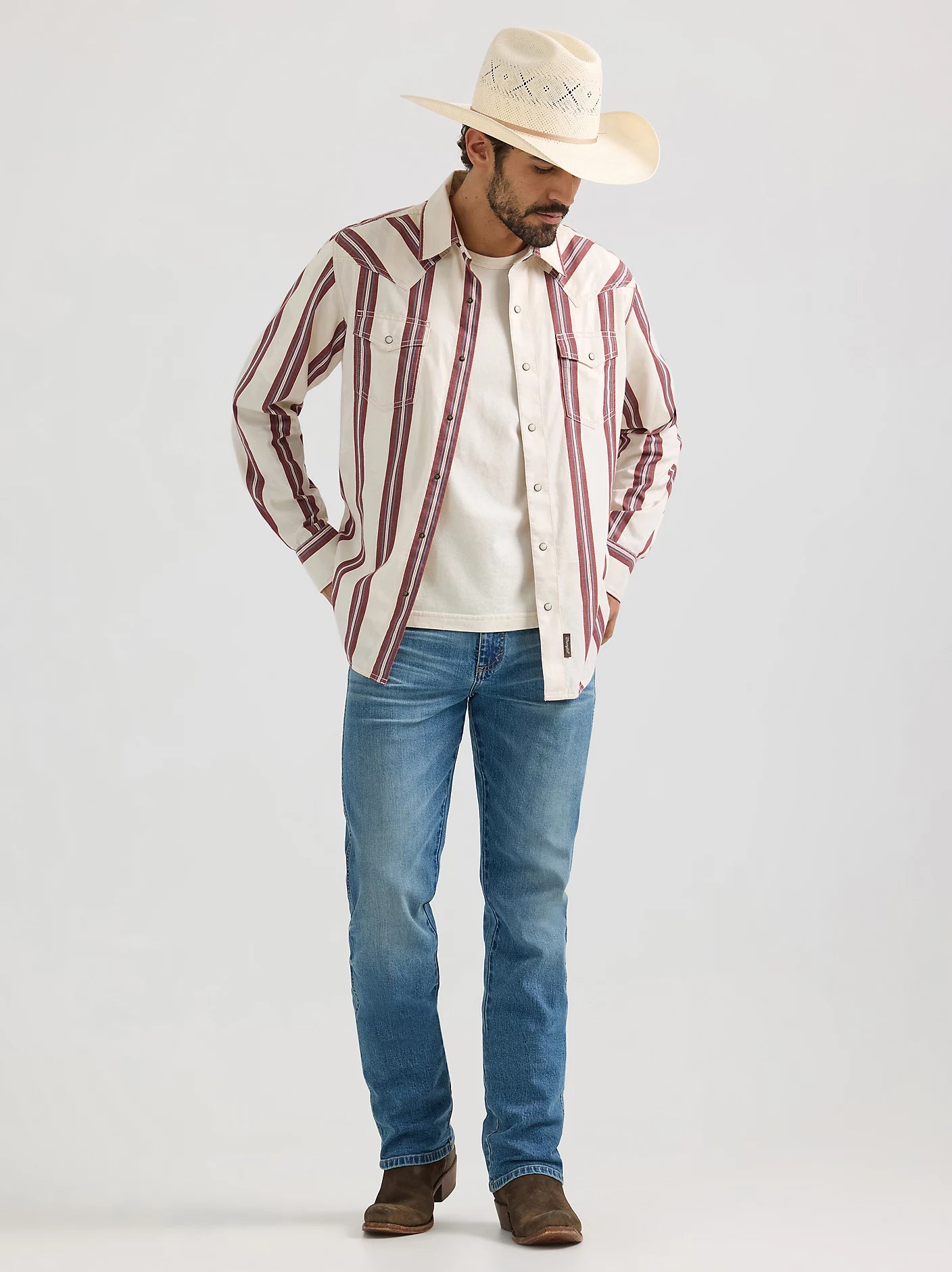 Chemise à manches longues Wrangler Retro® Premium - Coupe moderne