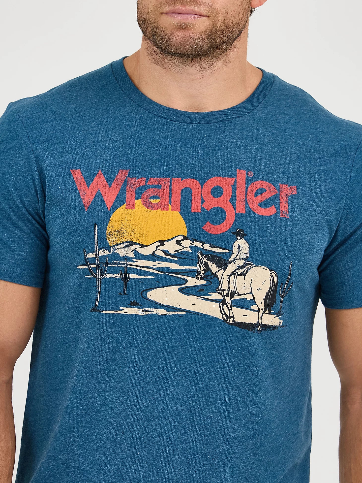 Wrangler® Graphic Short Sleeve T-shirt - Regular Fit - Navy Road