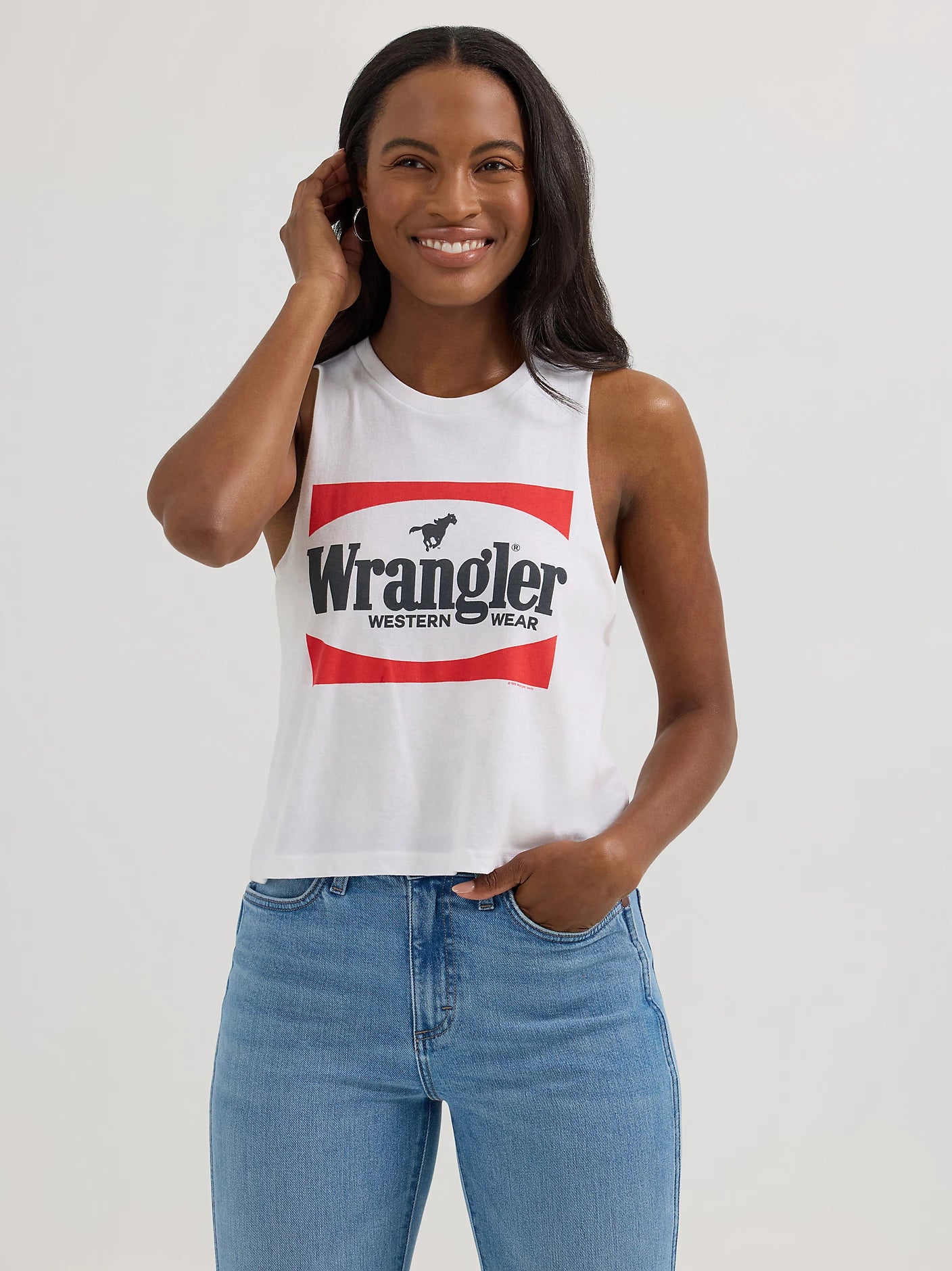 Débardeur Wrangler Retro® Knit Festival - Blanc éclatant