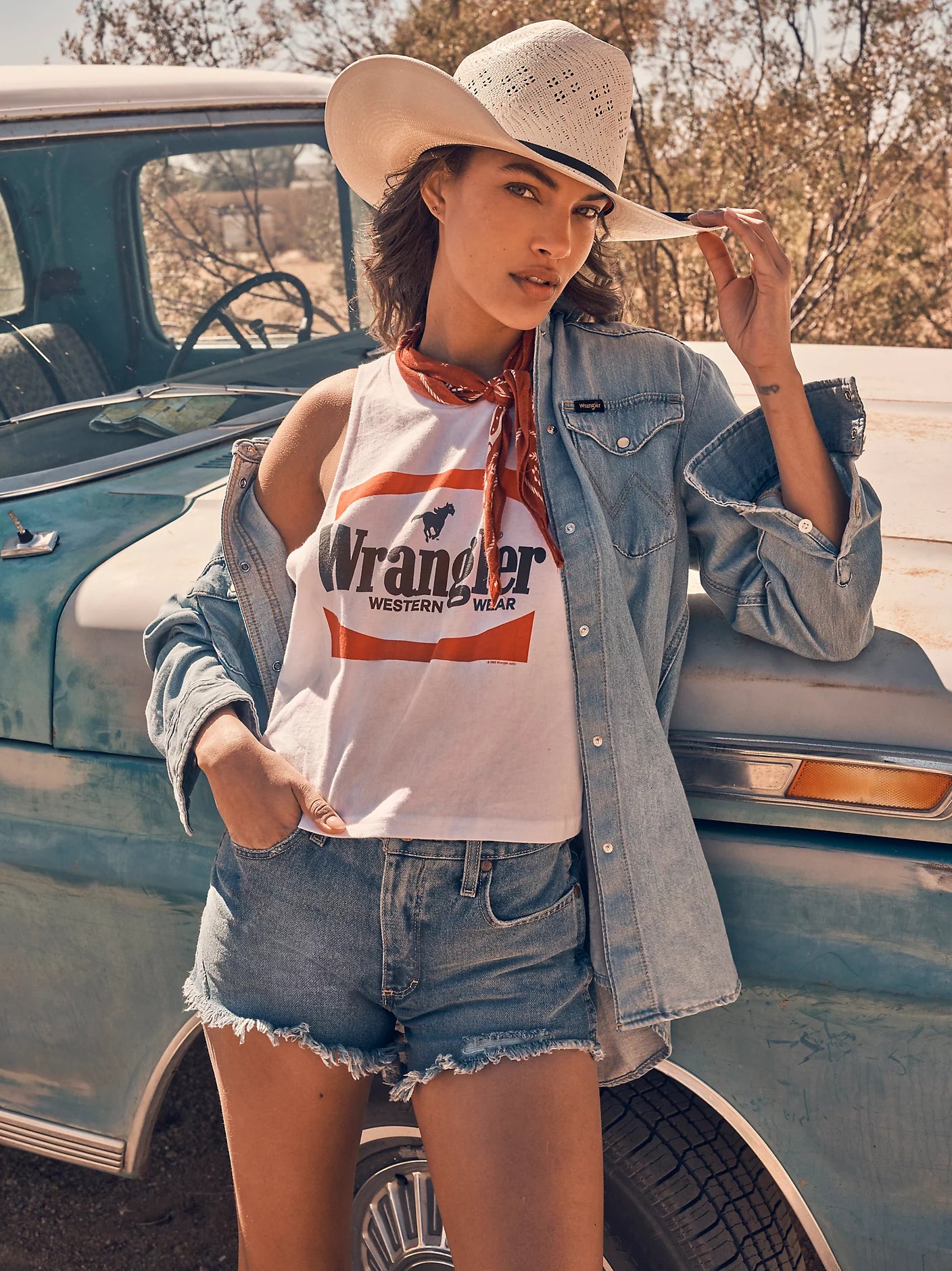 Débardeur Wrangler Retro® Knit Festival - Blanc éclatant