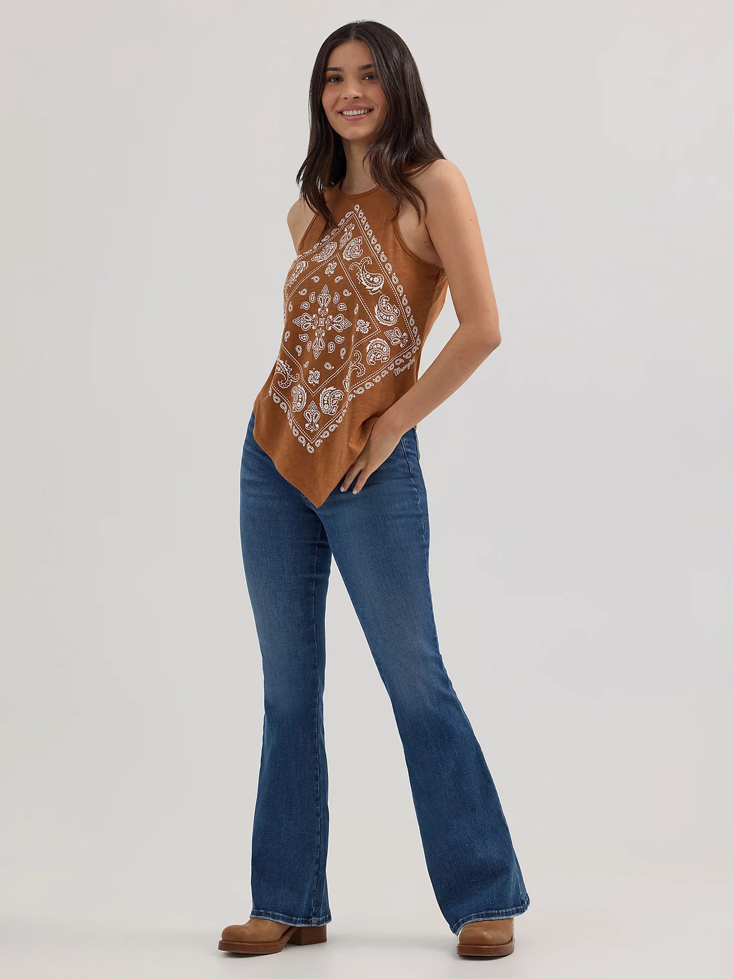 Wrangler Retro® Vintage Tank - Brown