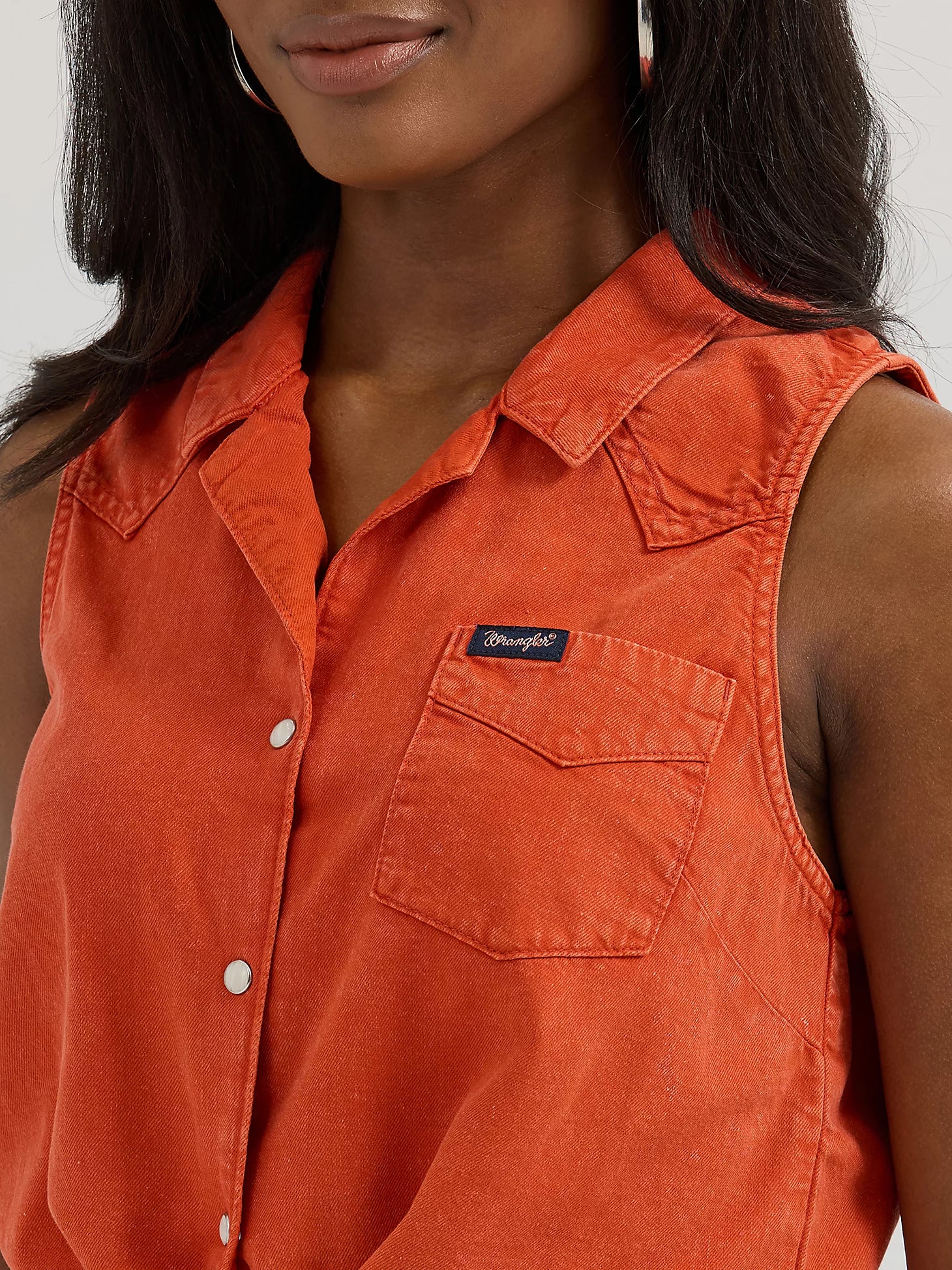 Wrangler Retro® Punchy Top - Reddish Orange