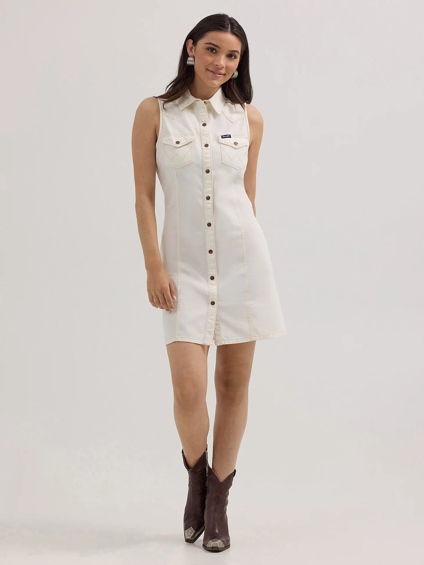 Wrangler Retro® Western Vintage Dress - White