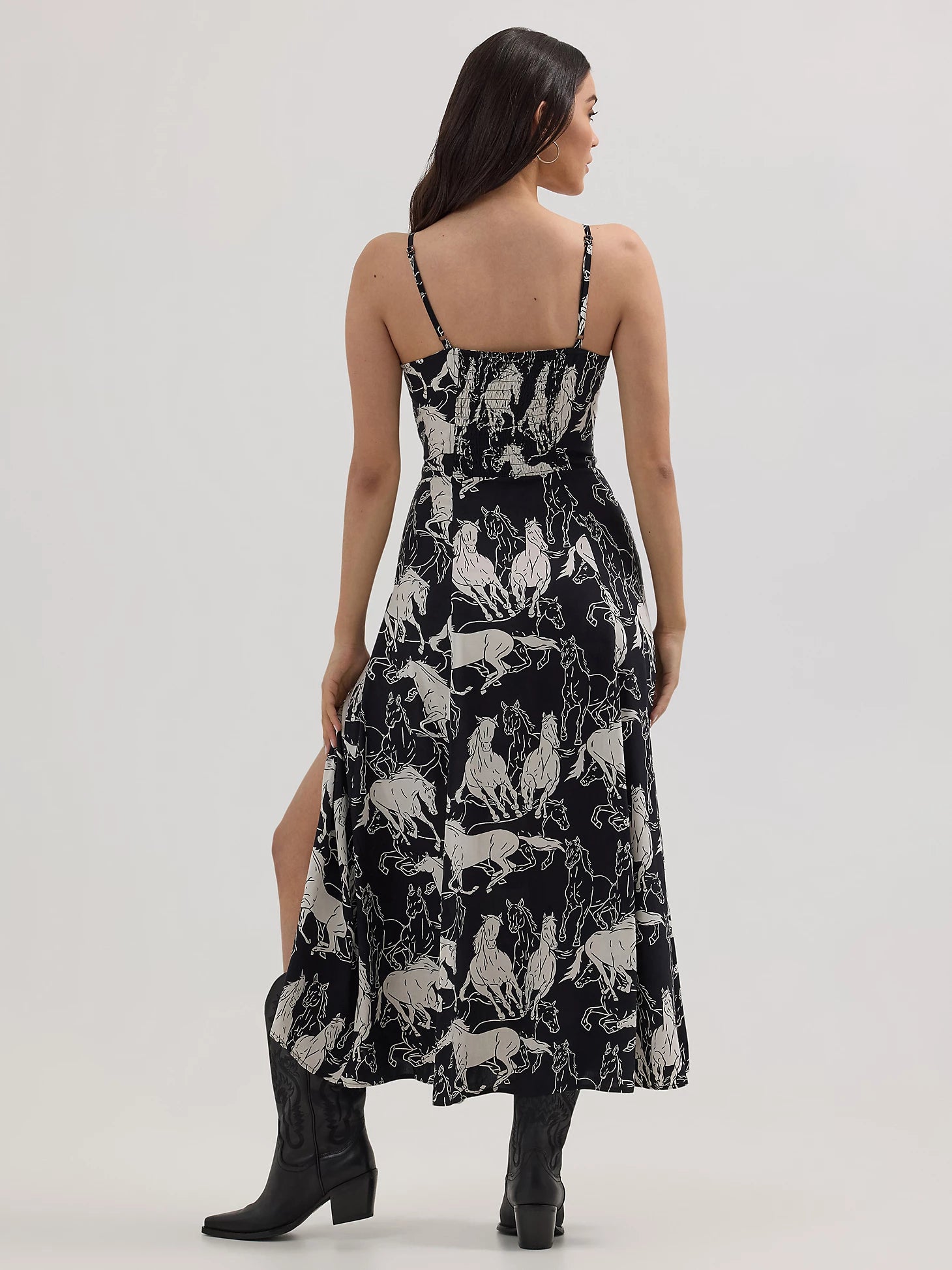 Robe vintage western Wrangler Retro® - Noir/Blanc
