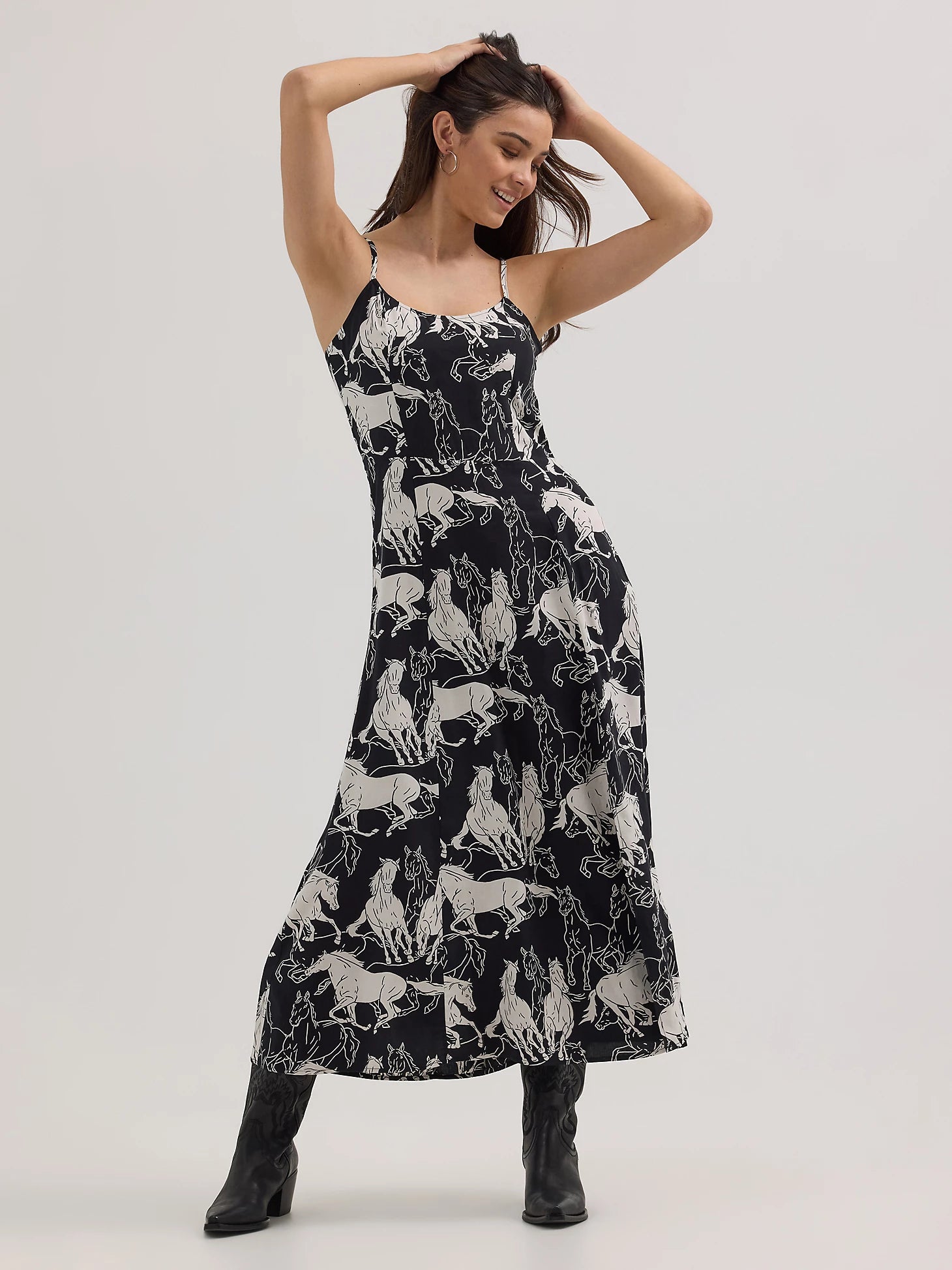 Robe vintage western Wrangler Retro® - Noir/Blanc