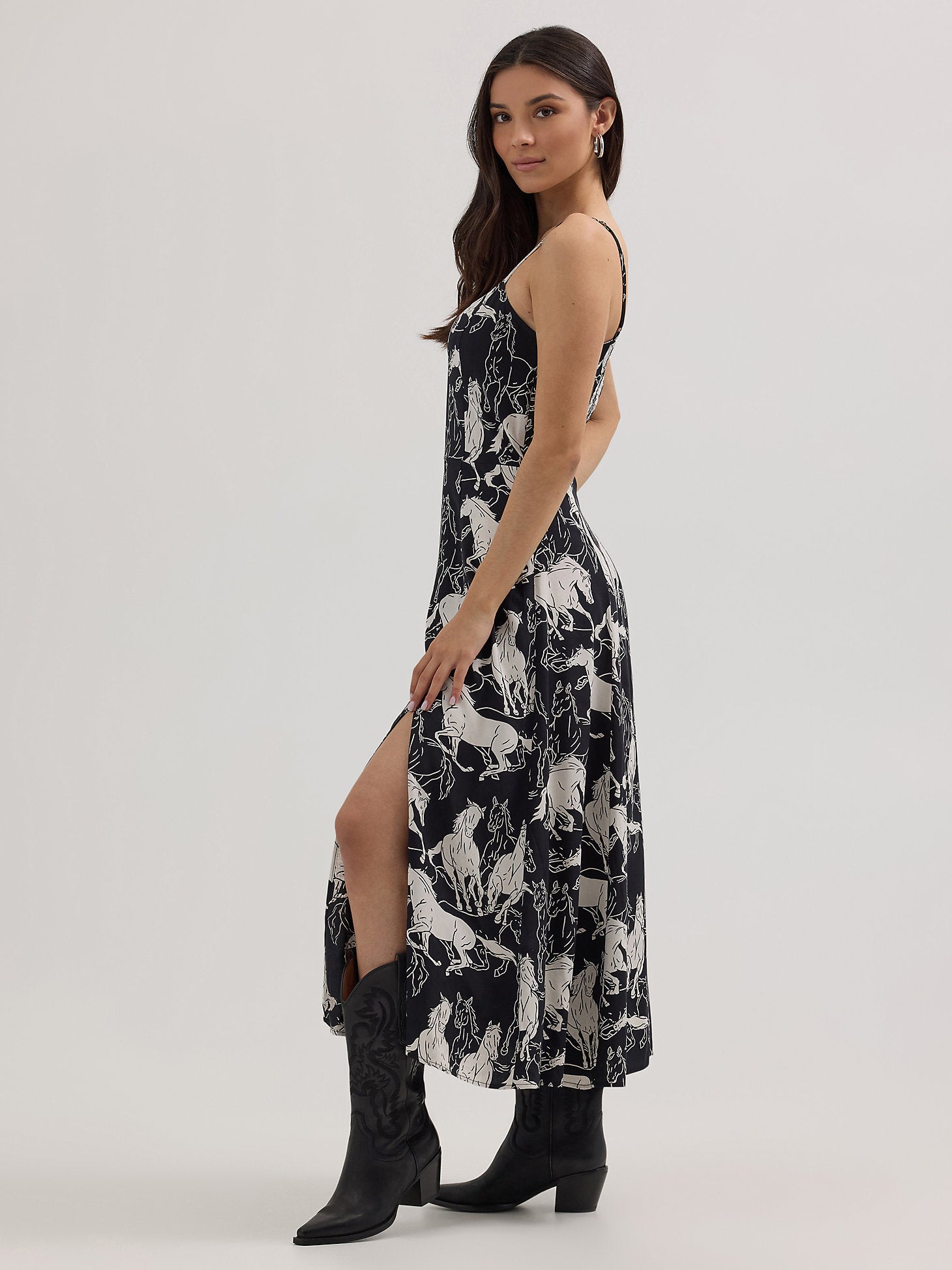 Robe vintage western Wrangler Retro® - Noir/Blanc