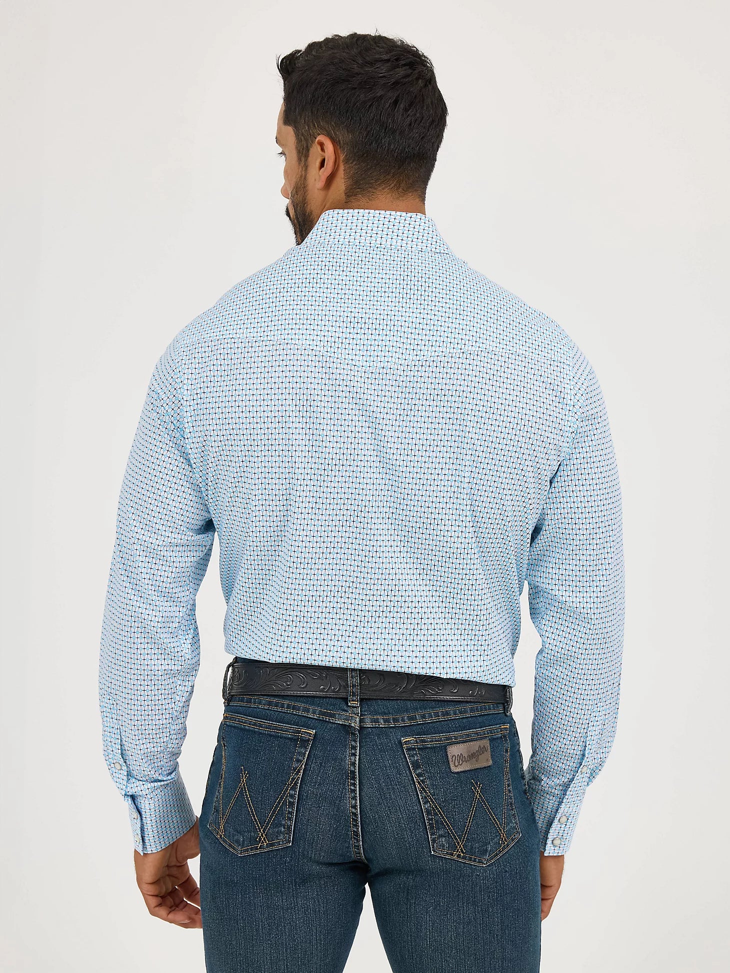 Wrangler® 20X® Advanced Comfort Long Sleeve Shirt - Classic Fit - Blue Fence