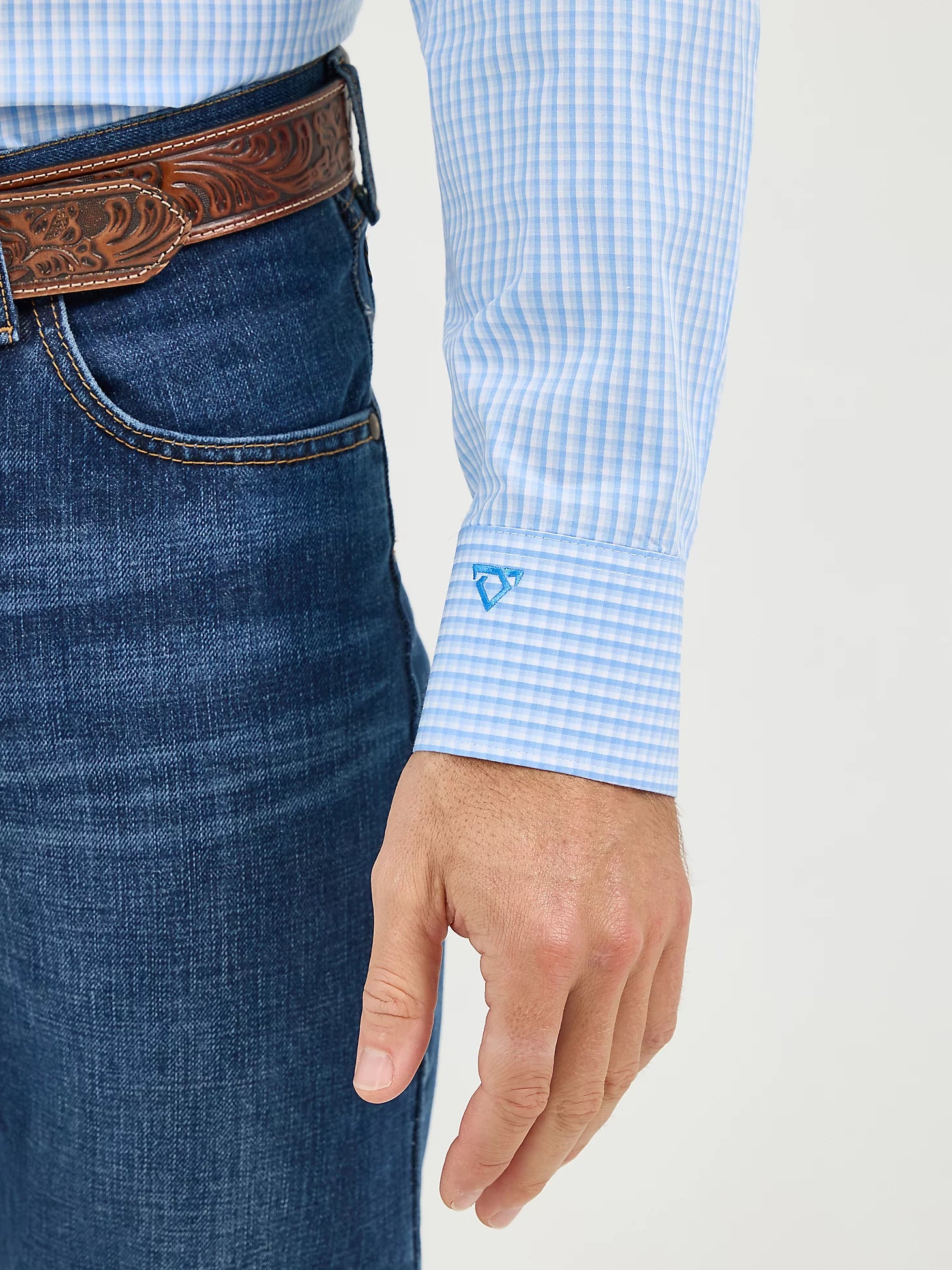 Wrangler® X Cody Johnson Long Sleeve Shirt - Powder Check