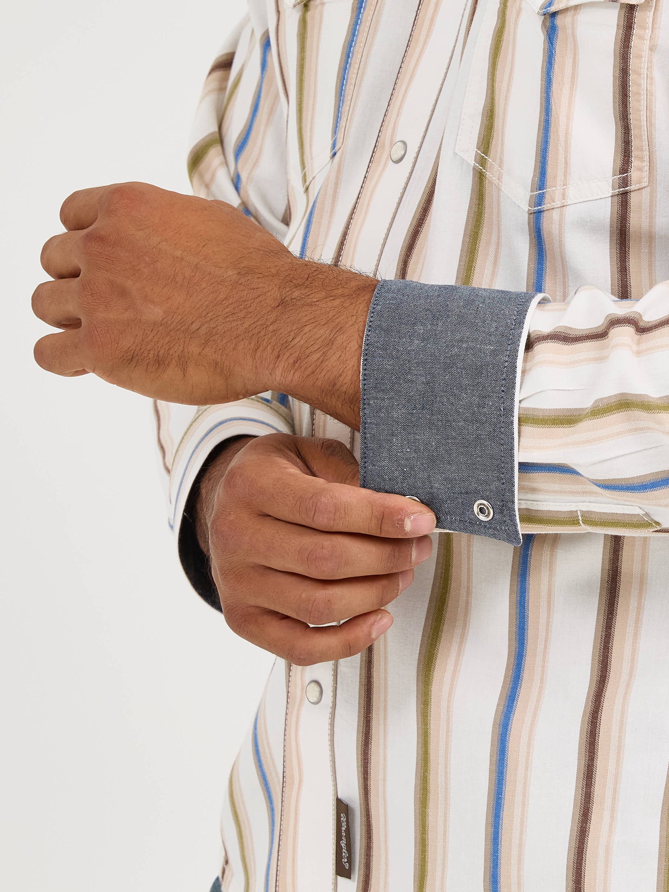 Wrangler Retro® Premium Long Sleeve Shirt - Modern Fit - Multi Stripe