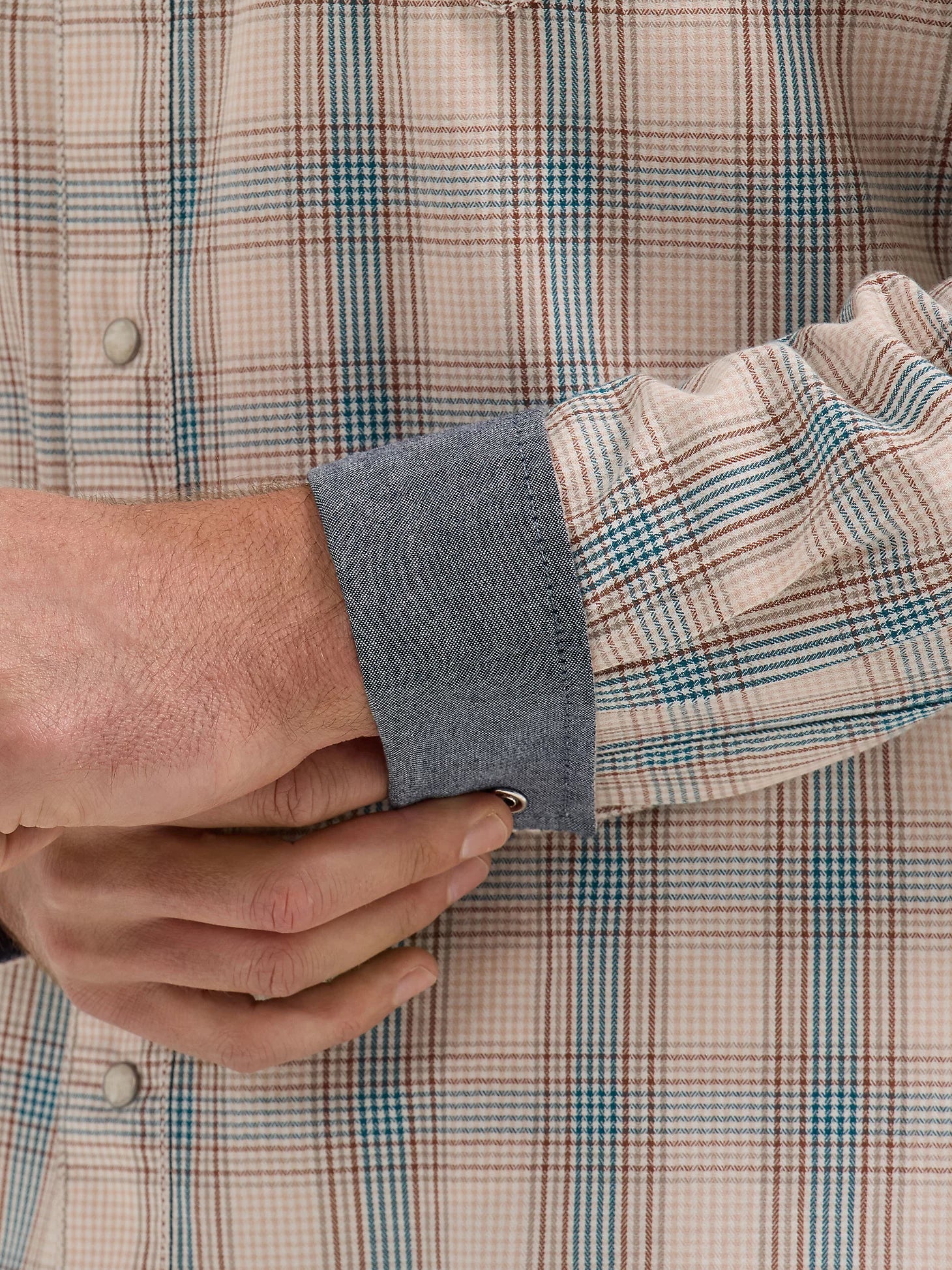 Wrangler Retro® Premium Long Sleeve Shirt - Modern Fit - Sandy Blue