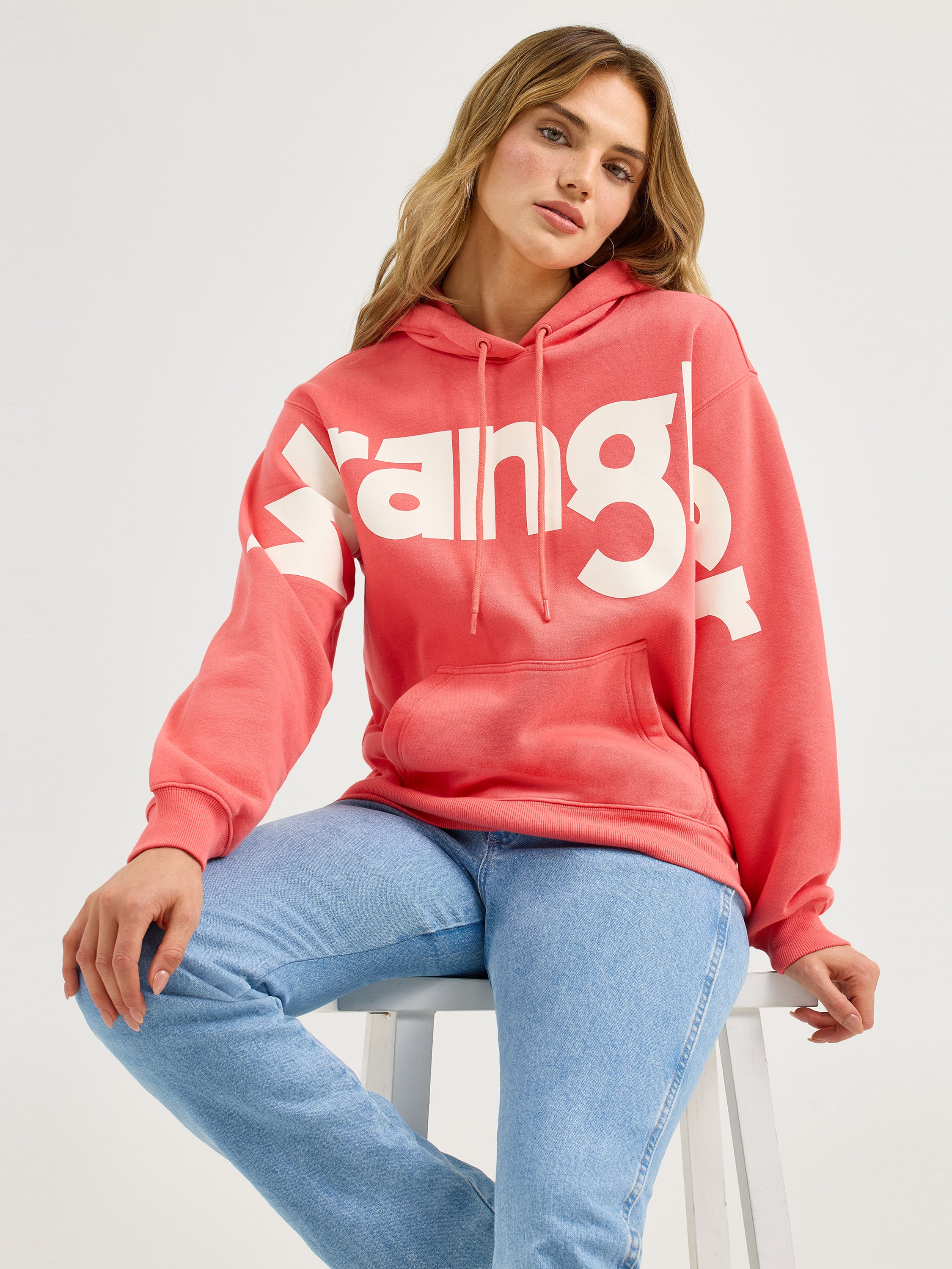 Wrangler Retro® Punchy Sweatshirt Hoodie - Pink