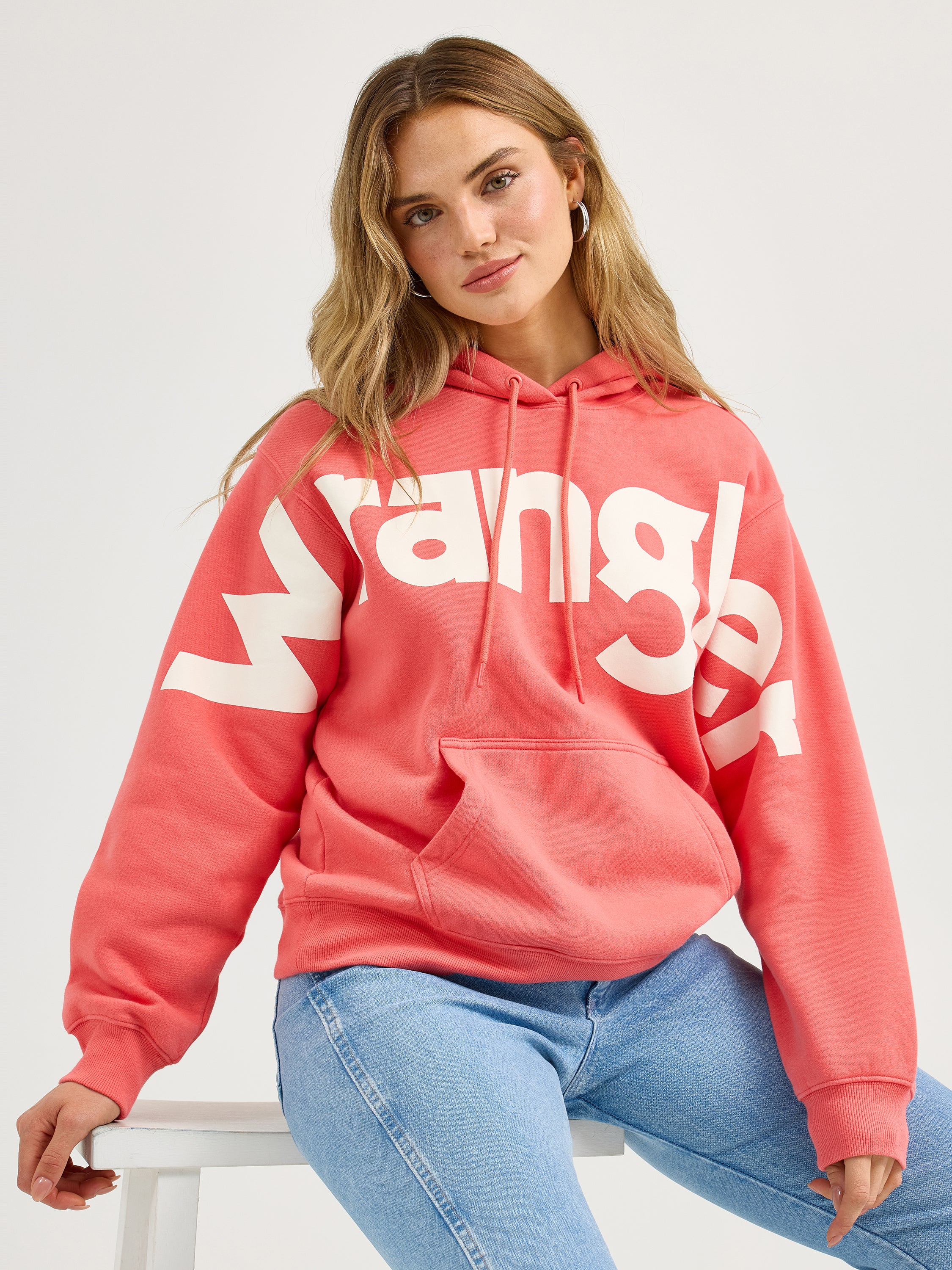 Wrangler Retro® Punchy Sweatshirt Hoodie - Pink