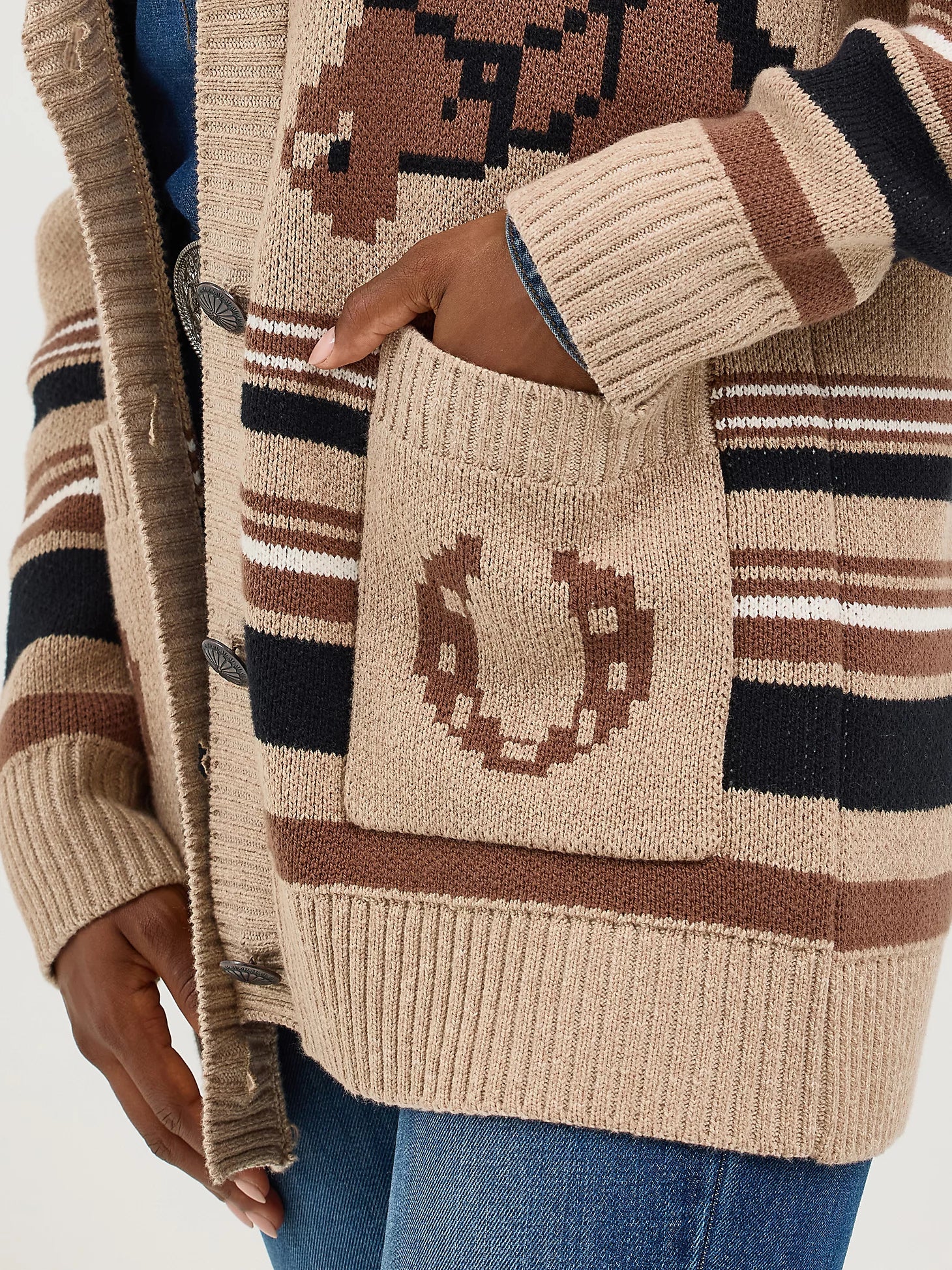 Wrangler Retro® Americana Cardigan - Brown