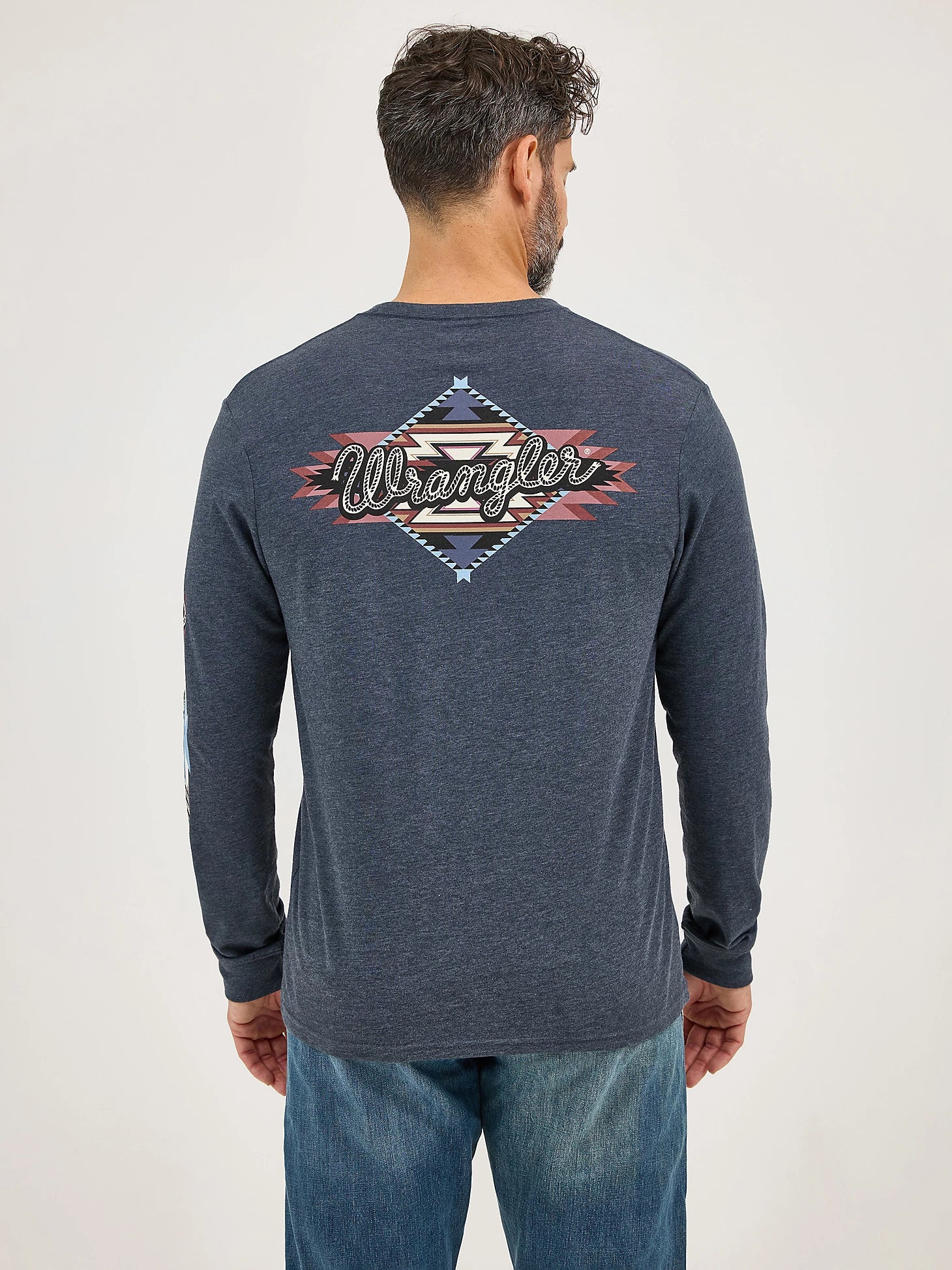 Wrangler® Long Sleeve T-Shirt - Regular Fit - Dark Navy