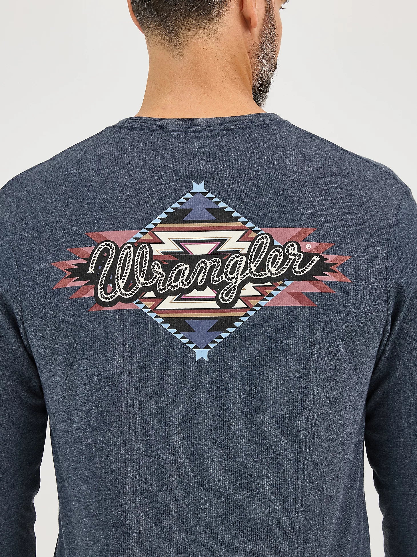 Wrangler® Long Sleeve T-Shirt - Regular Fit - Dark Navy