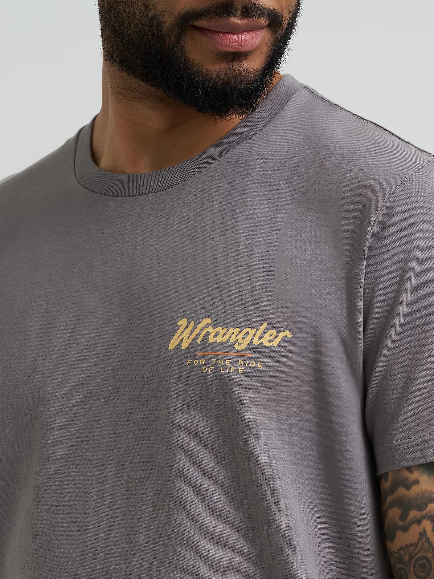 Men's Wrangler Bucking Cowboy Back Graphic T-Shirt