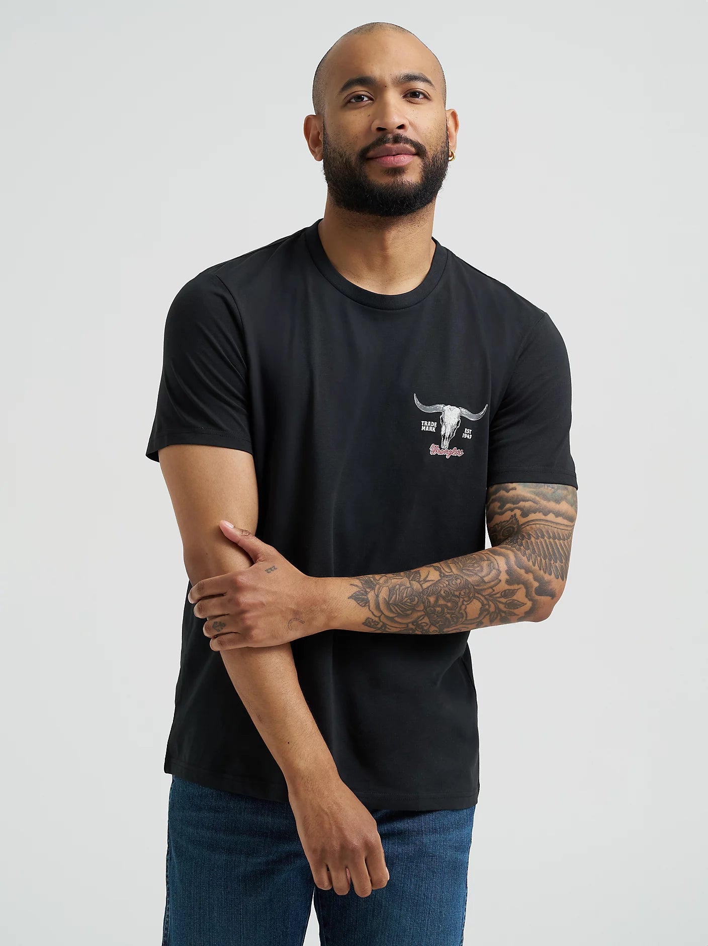 Wrangler® Short Sleeve T-Shirt - Regular Fit - Jet Black