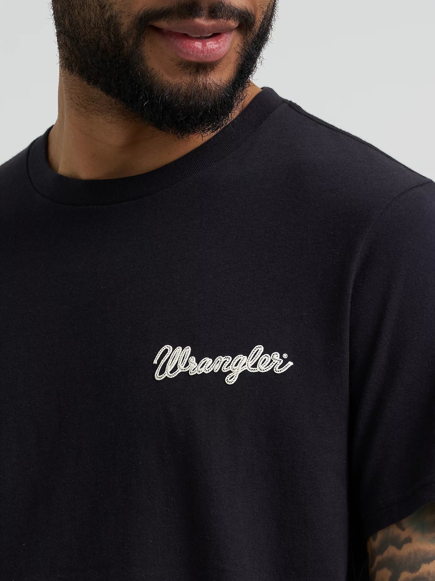 Wrangler® Short Sleeve T-Shirt - Regular Fit - Steer Black