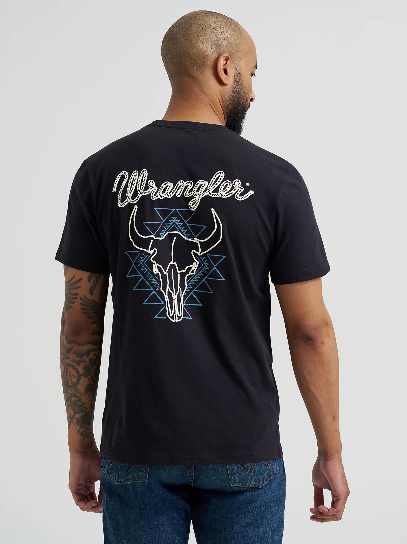 Wrangler® Short Sleeve T-Shirt - Regular Fit - Steer Black