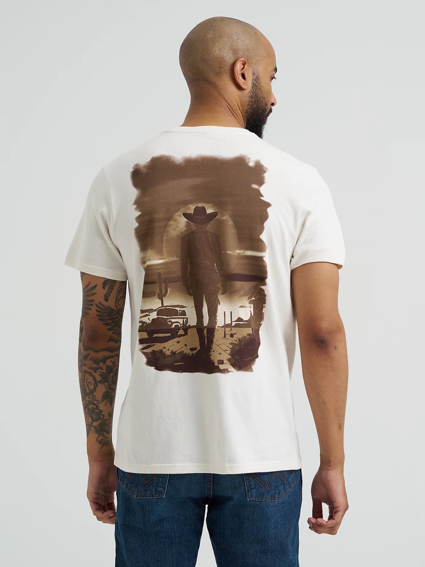 Men's Cowboy Back Graphic T-Shirt