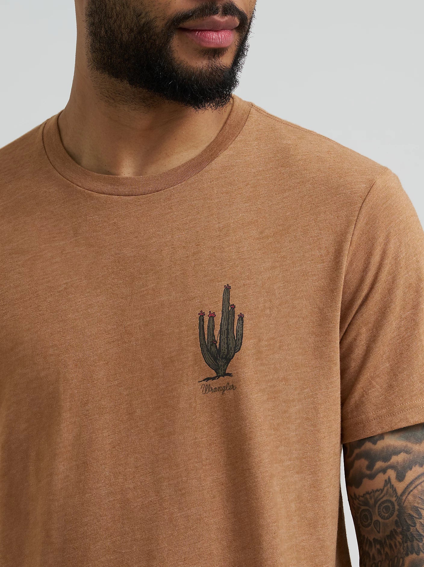 Wrangler® Short Sleeve T-Shirt - Regular Fit - Legendary Brown