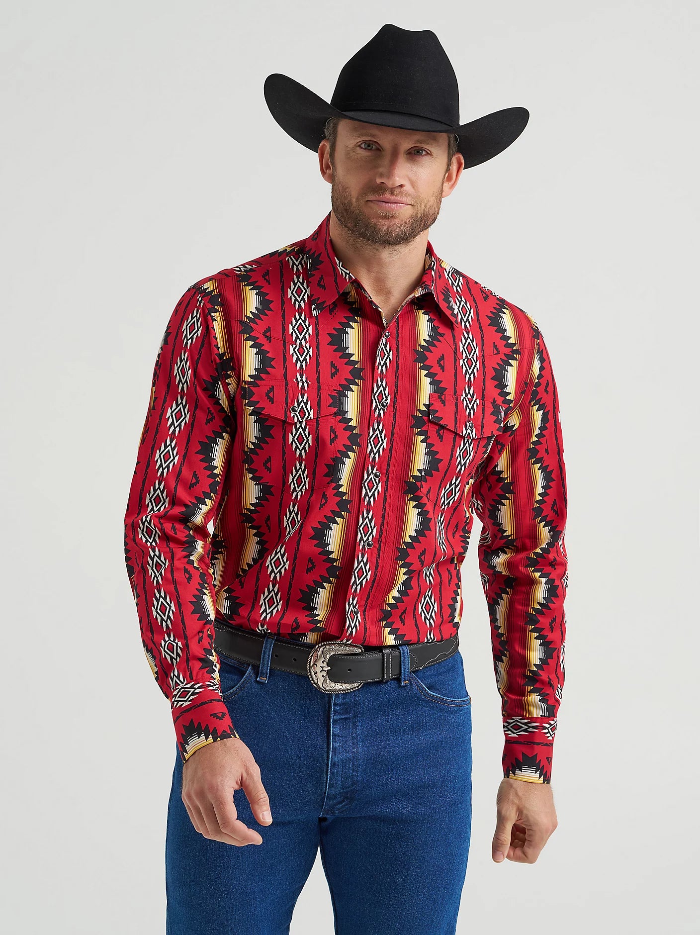 Men's Checotah® Long Sleeve Western Snap Printed Shirt