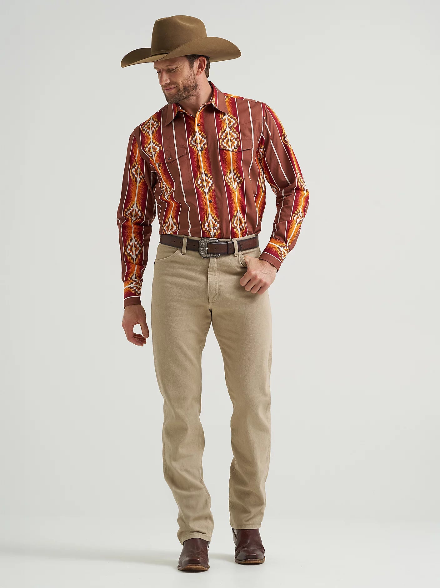 Men's Checotah® Long Sleeve Western Snap Printed Shirt