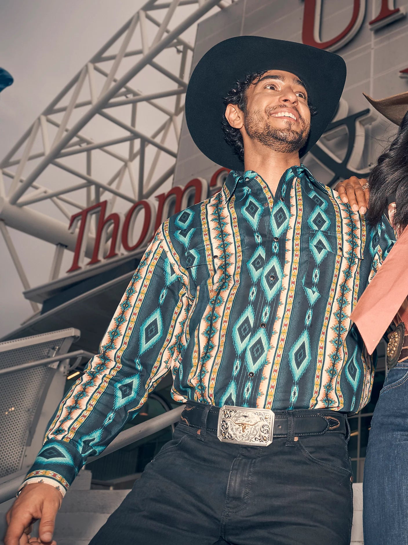 Men's Checotah® Long Sleeve Western Snap Printed Shirt