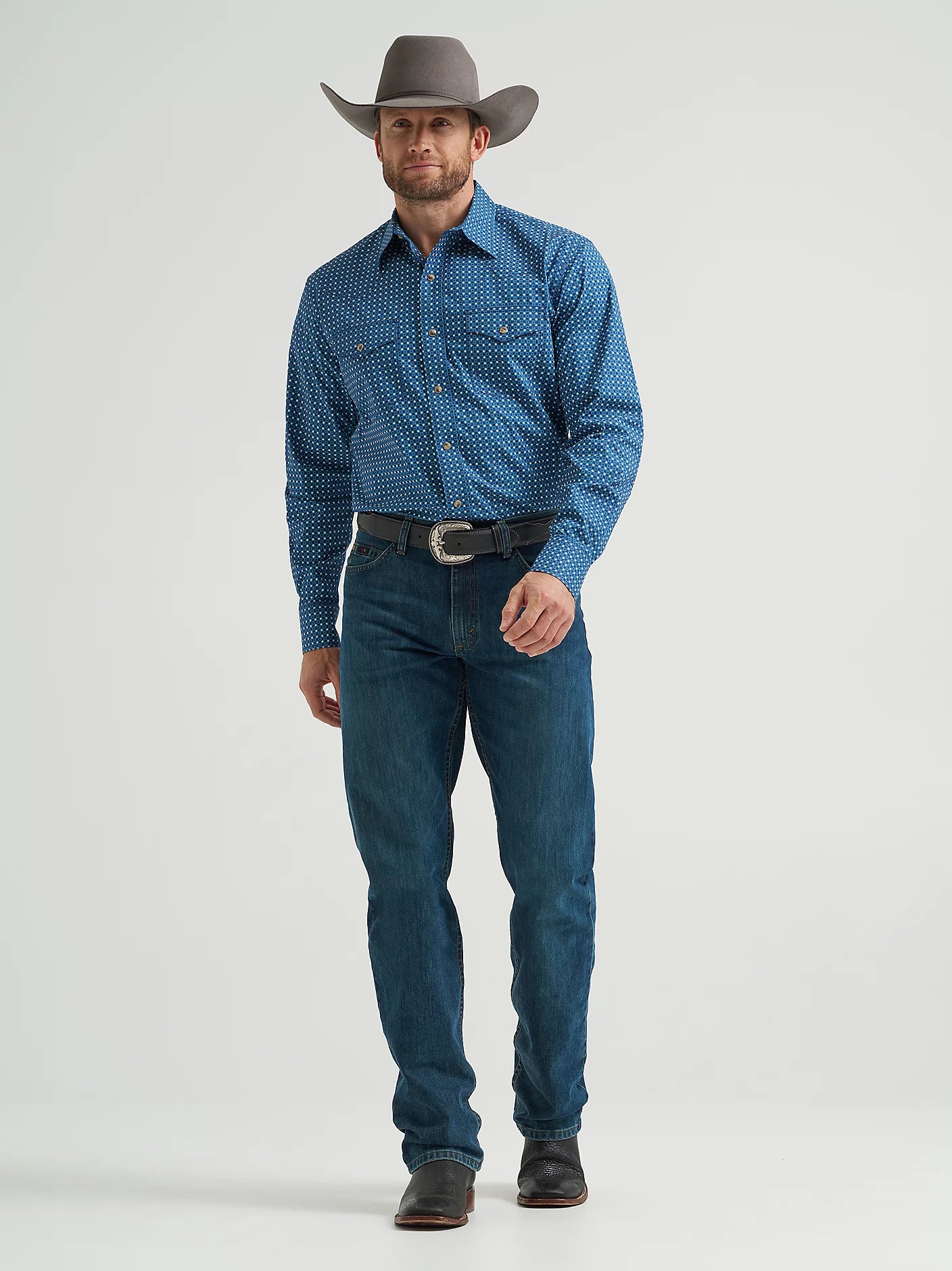 Men's 20X® Competition Advanced Comfort Long Sleeve Two Pocket Western Snap Shirt