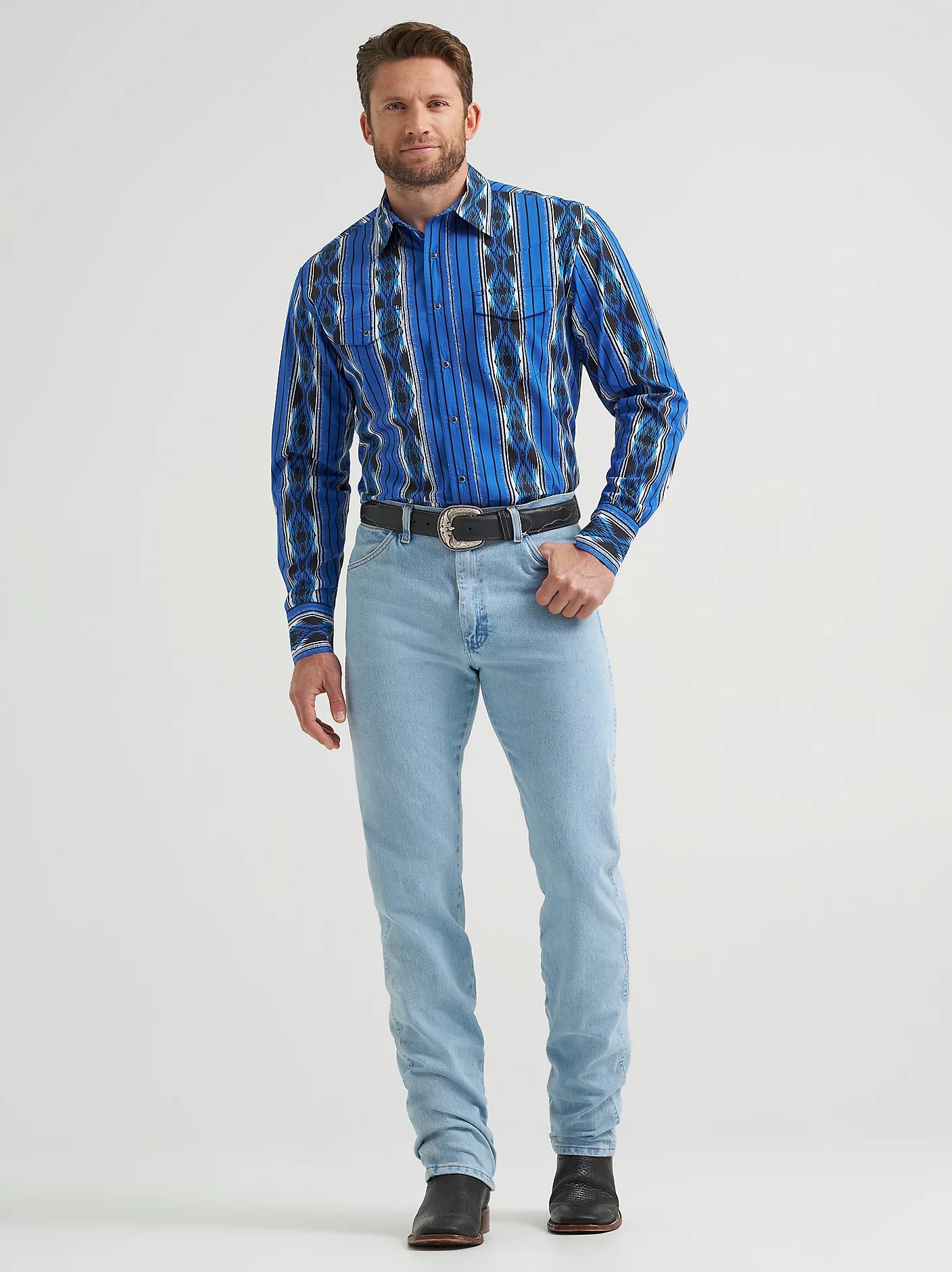Men's Checotah® Long Sleeve Western Snap Printed Shirt