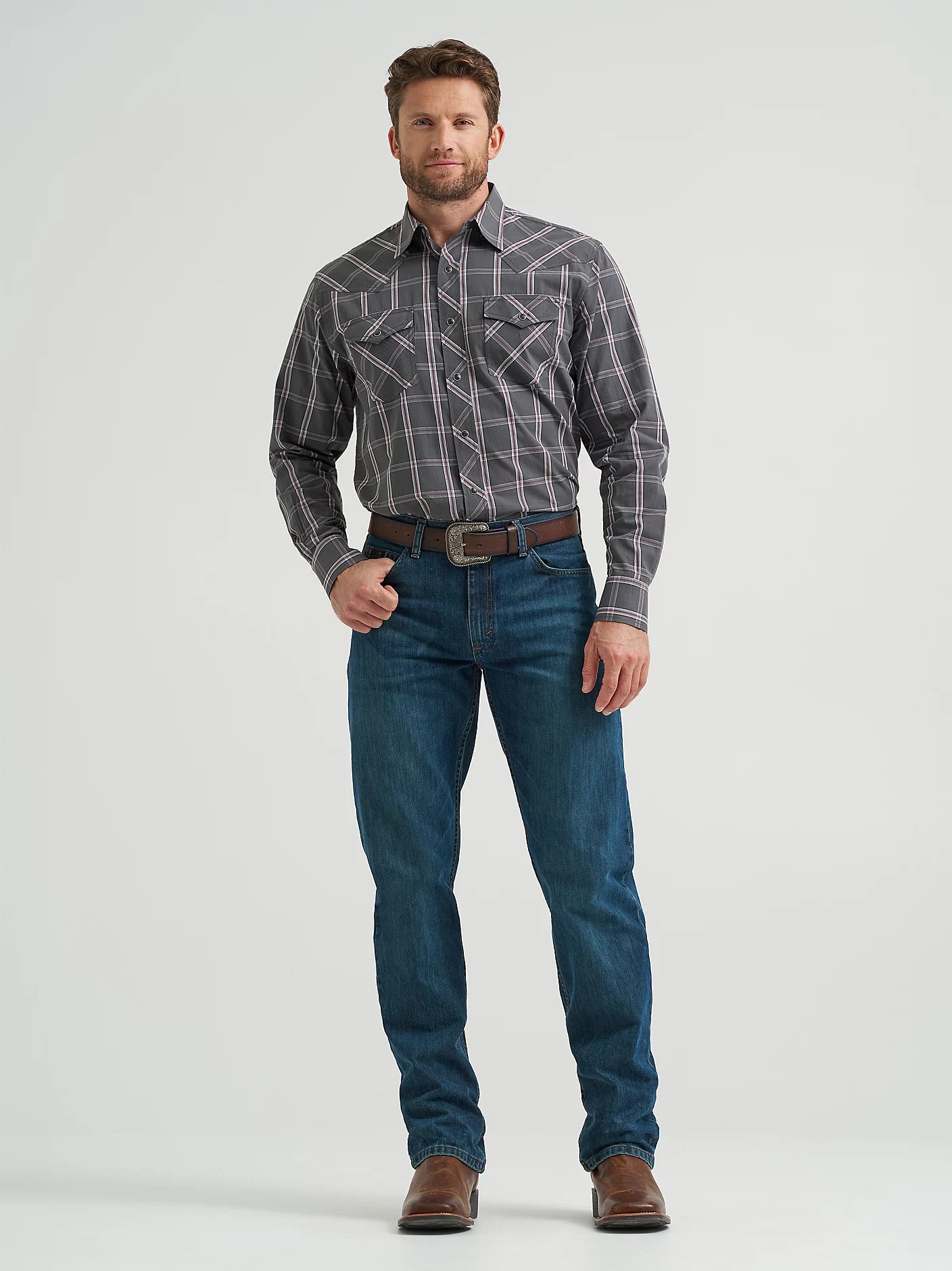 Men's 20X® Competition Advanced Comfort Long Sleeve Two Pocket Western Snap Shirt