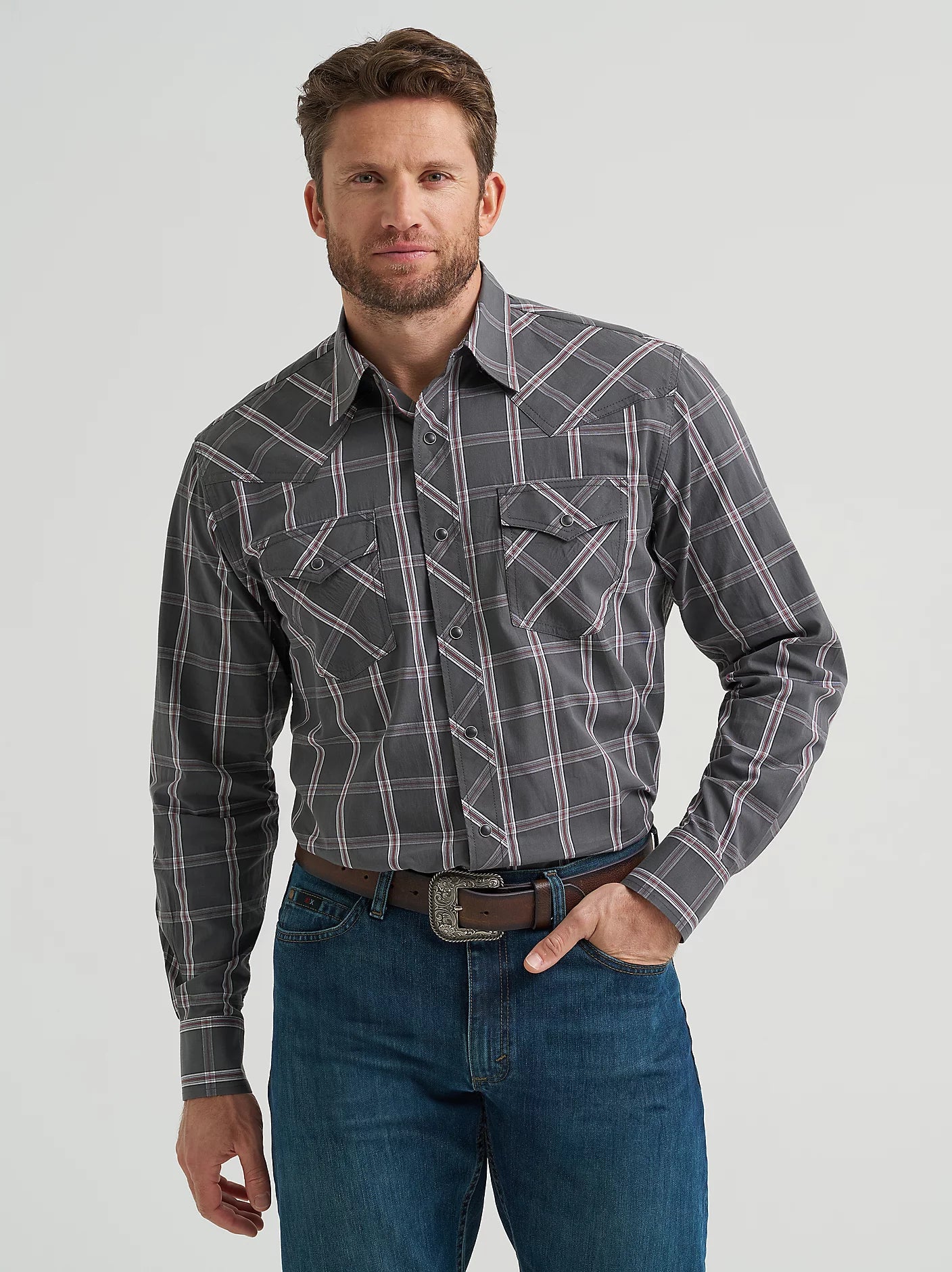 Men's 20X® Competition Advanced Comfort Long Sleeve Two Pocket Western Snap Shirt