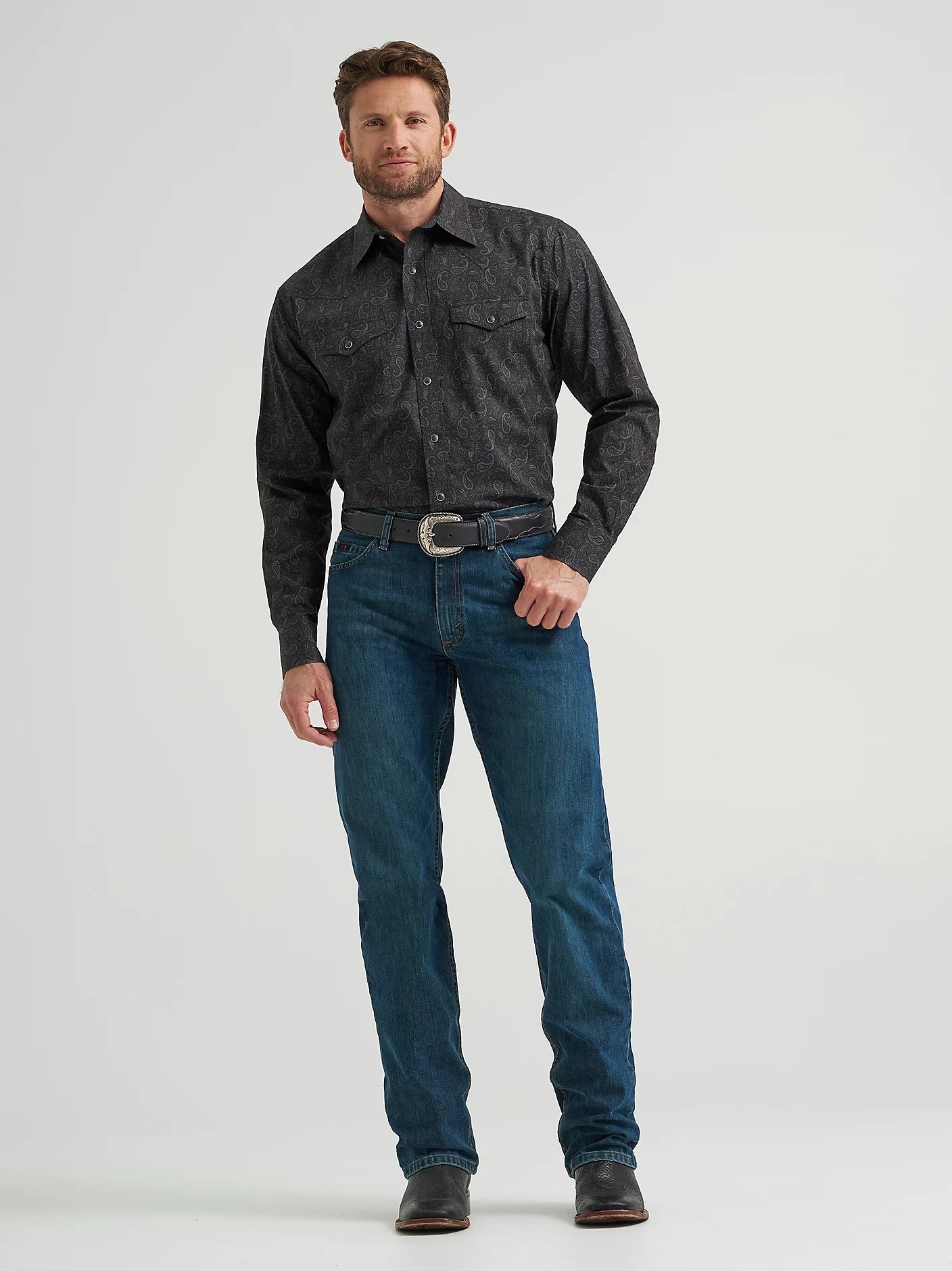 Men's 20X® Competition Advanced Comfort Long Sleeve Two Pocket Western Snap Shirt