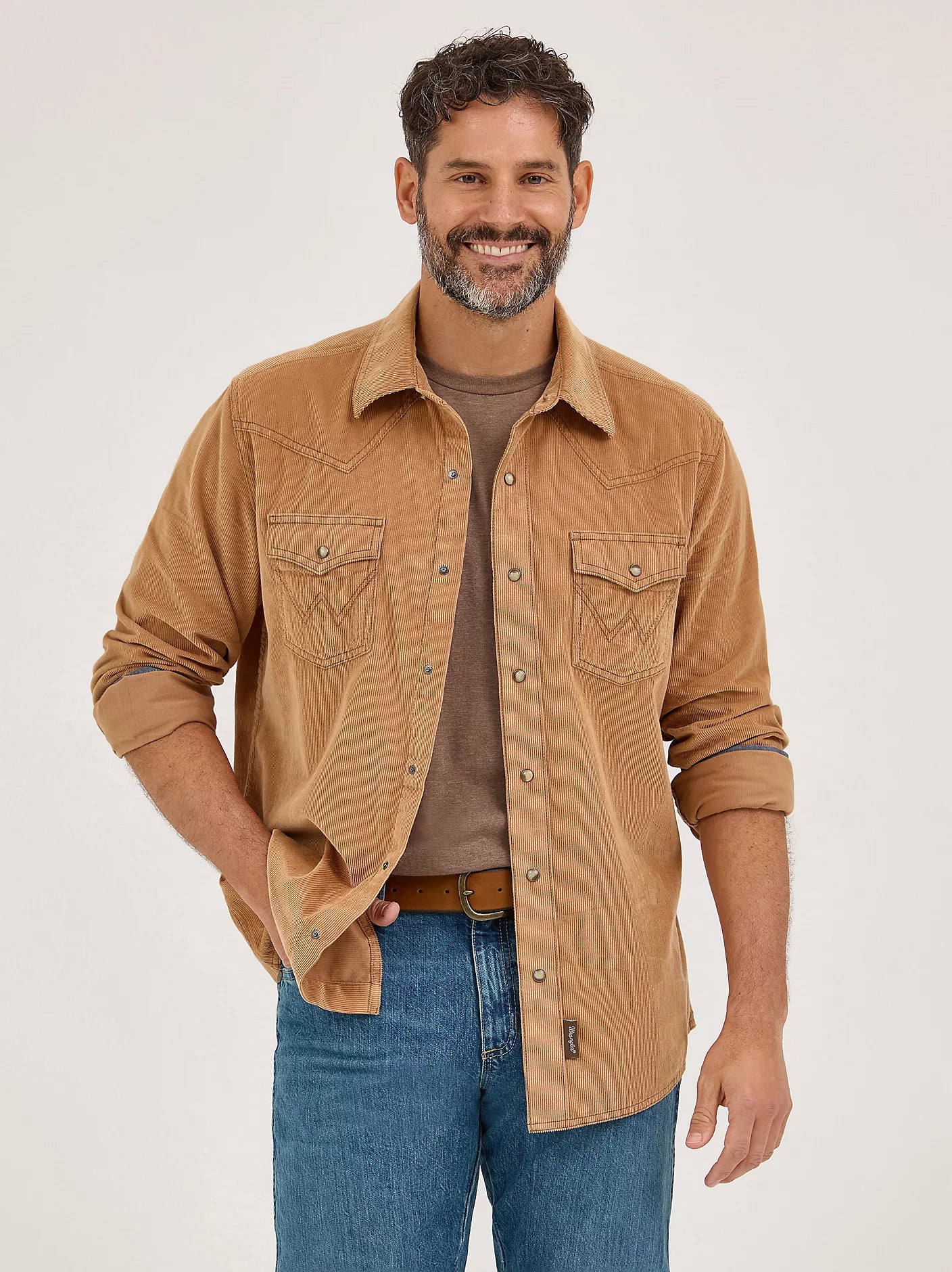 Men's Wrangler® Retro® Premium Western Snap Corduroy Shirt
