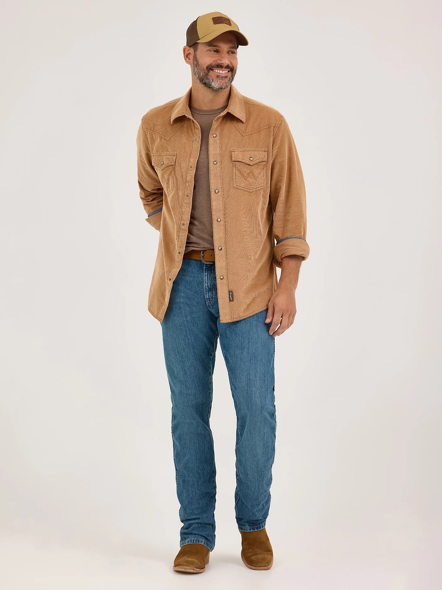 Men's Wrangler® Retro® Premium Western Snap Corduroy Shirt